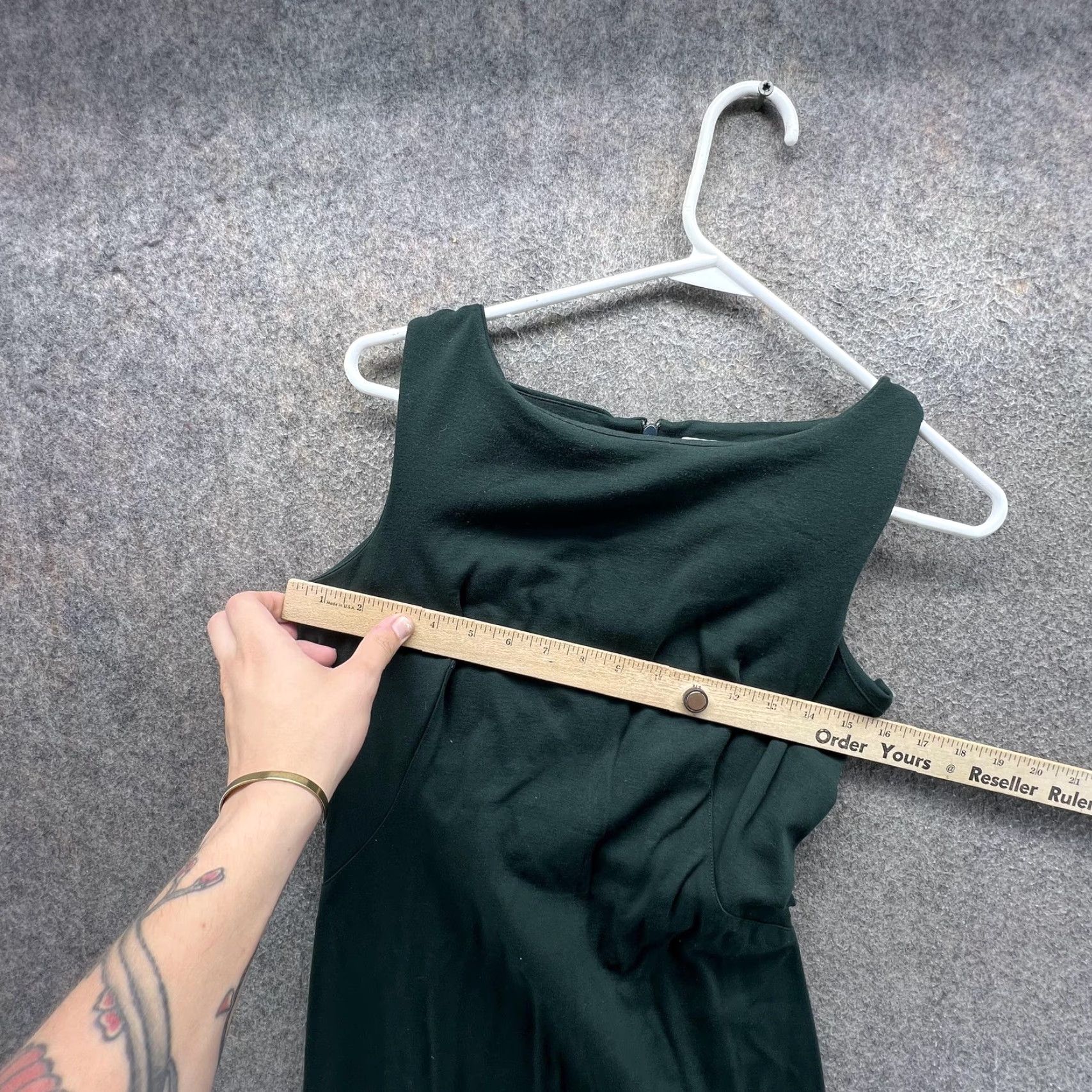 M.M.LaFleur MM.LaFleur Dress Womens 8 Green Sleeveless Boat Neck Sheath Knee Length Office Women Size M / US 6-8 / IT 42-44 - 3 Thumbnail
