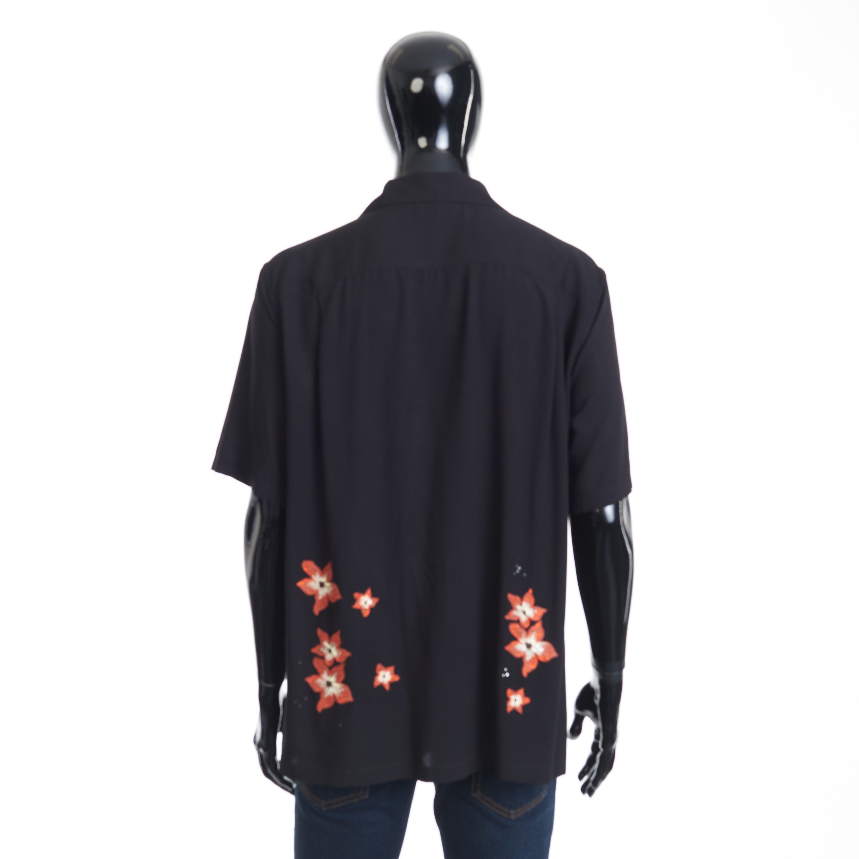 Celine Hawaiian Shirt - Hibiscus Flower Embroidery, Viscose Size US M / EU 48-50 / 2 - 5 Thumbnail