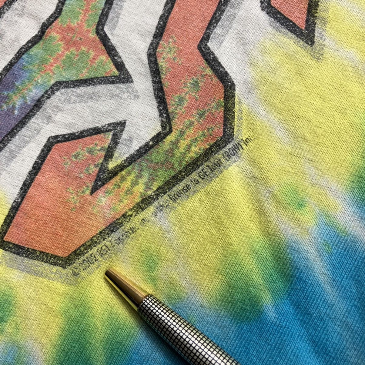 Vintage 2000’s rolling stones LSD fractal tongue tee shirt Size US L / EU 52-54 / 3 - 8 Thumbnail