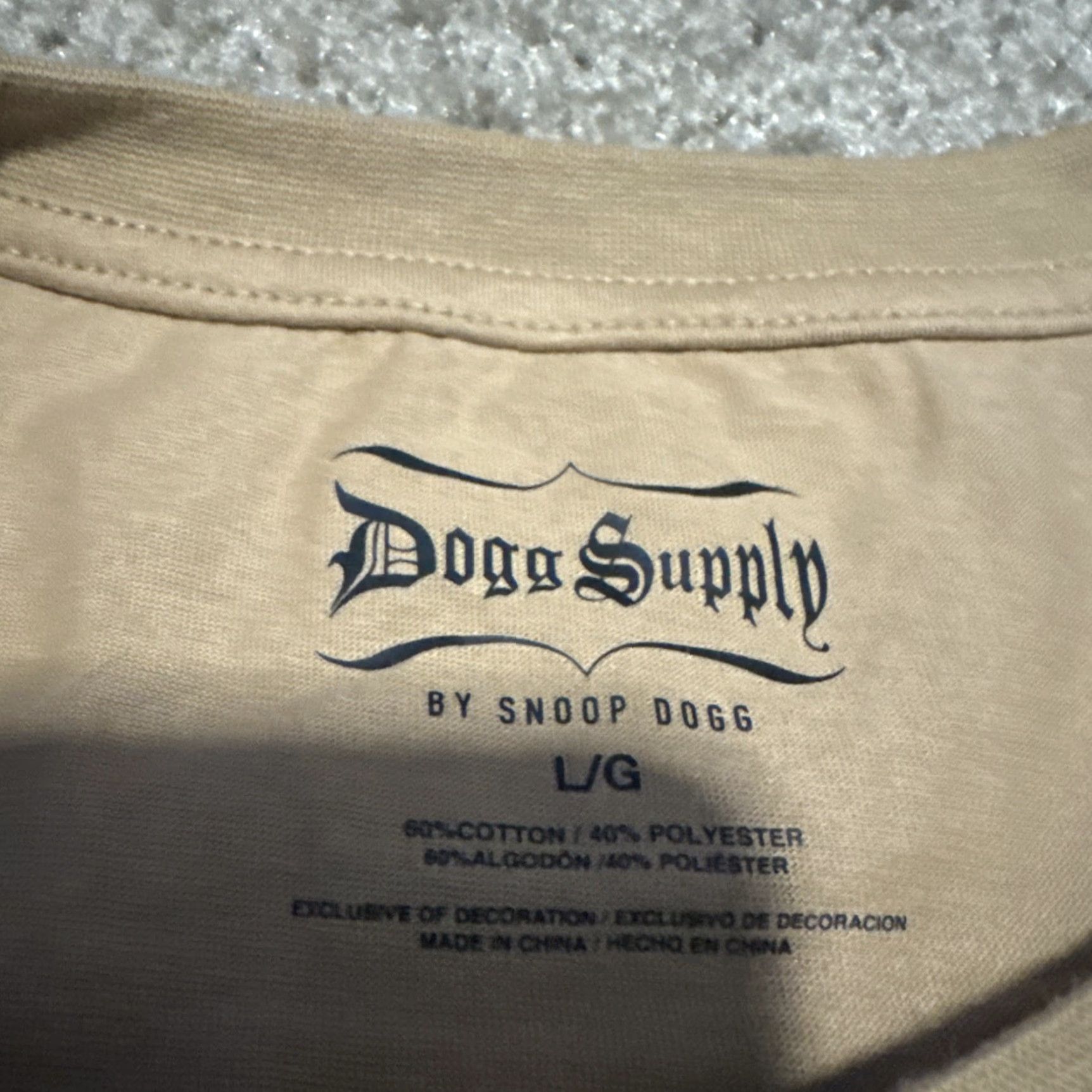 Vintage Snoop Dogg Supply Co T-Shirt Beige L Large Mens Music Promo NWT Shirt Size US L / EU 52-54 / 3 - 4 Thumbnail