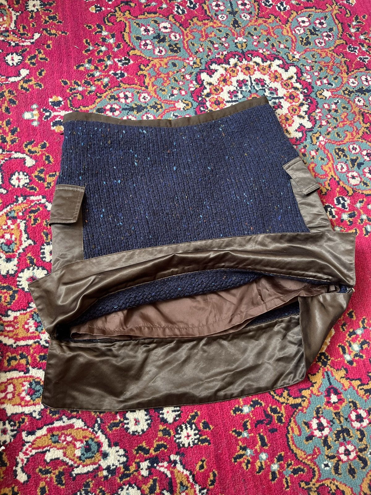 Sacai Sacai Luck , Knit skirt with lining and chain detail Size 26" / US 2 / IT 38 - 6 Thumbnail