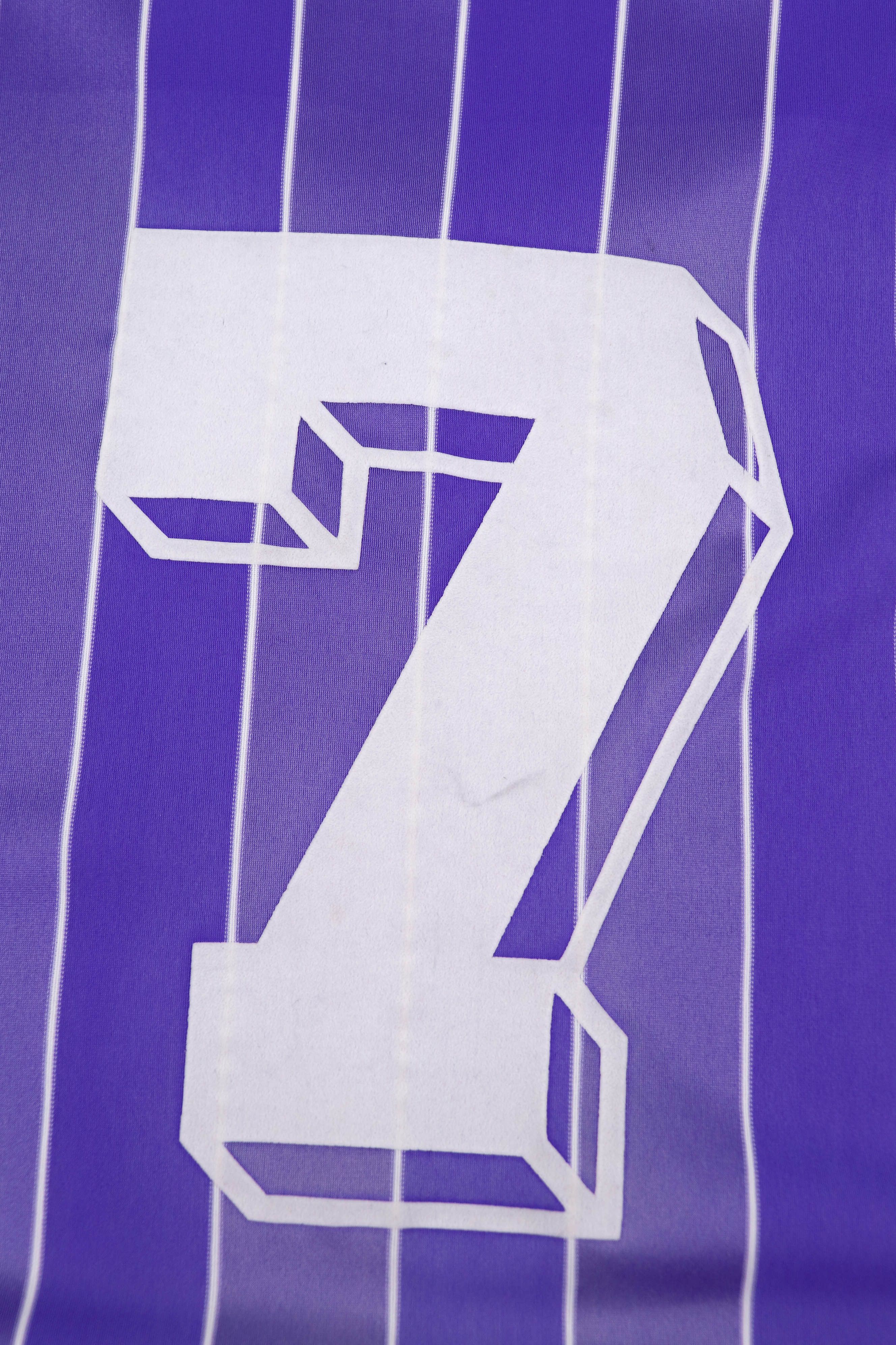 Vintage Die Continentale Vintage Striped Purple Soccer Jersey Shirt Size US L / EU 52-54 / 3 - 7 Thumbnail
