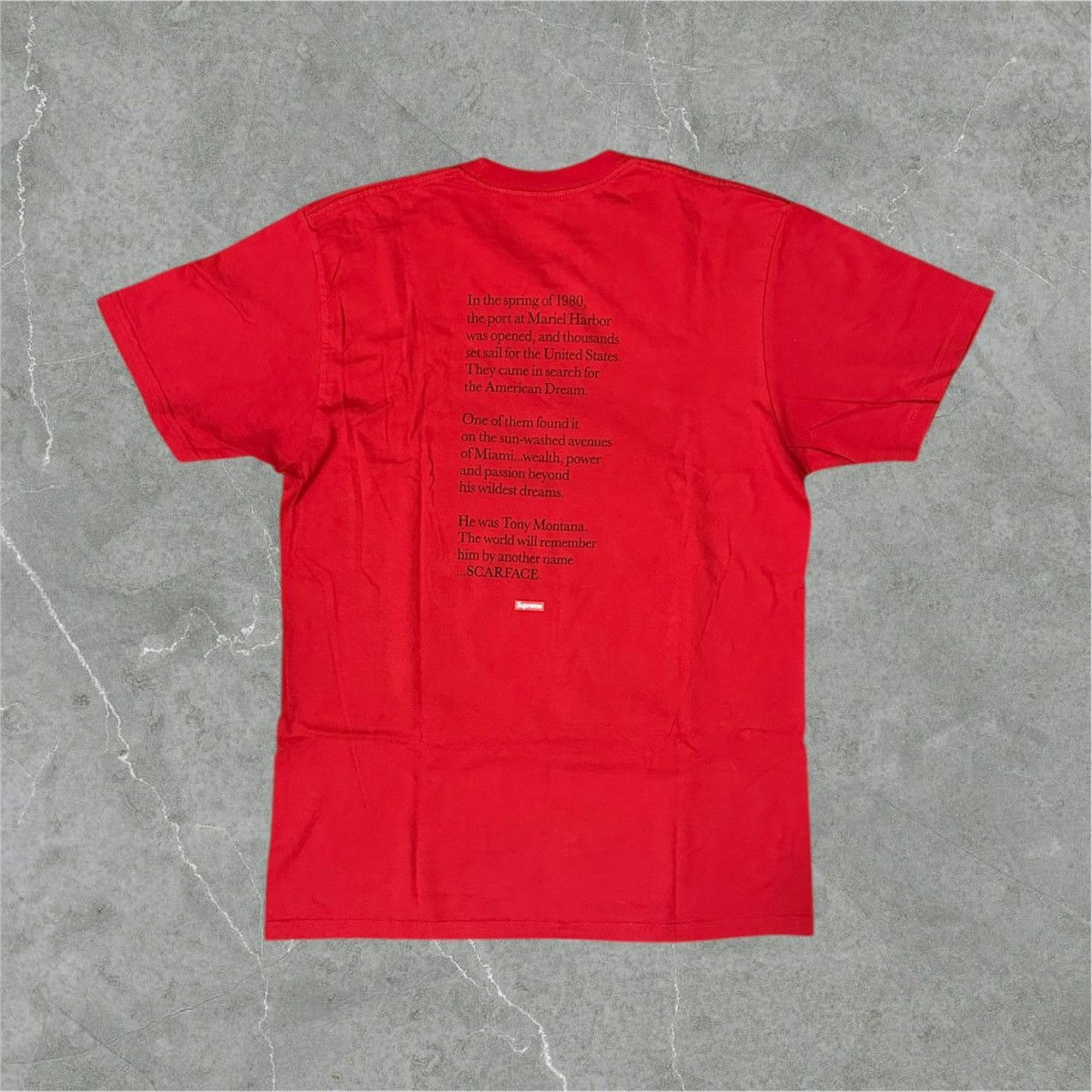Supreme Supreme Scarface Split Tee Red Size US L / EU 52-54 / 3 - 3 Thumbnail