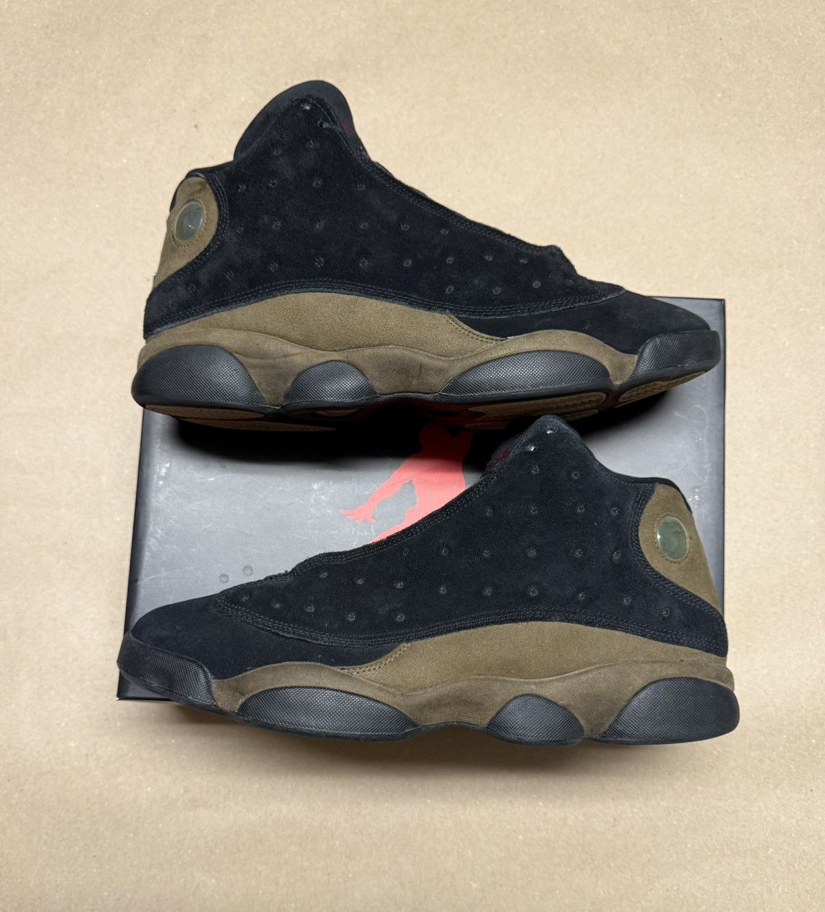Jordan Brand Nike Air Jordan 13 Retro Olive Men’s size 14 Shoes Rare! Size US 14 / EU 47 - 1 Thumbnail
