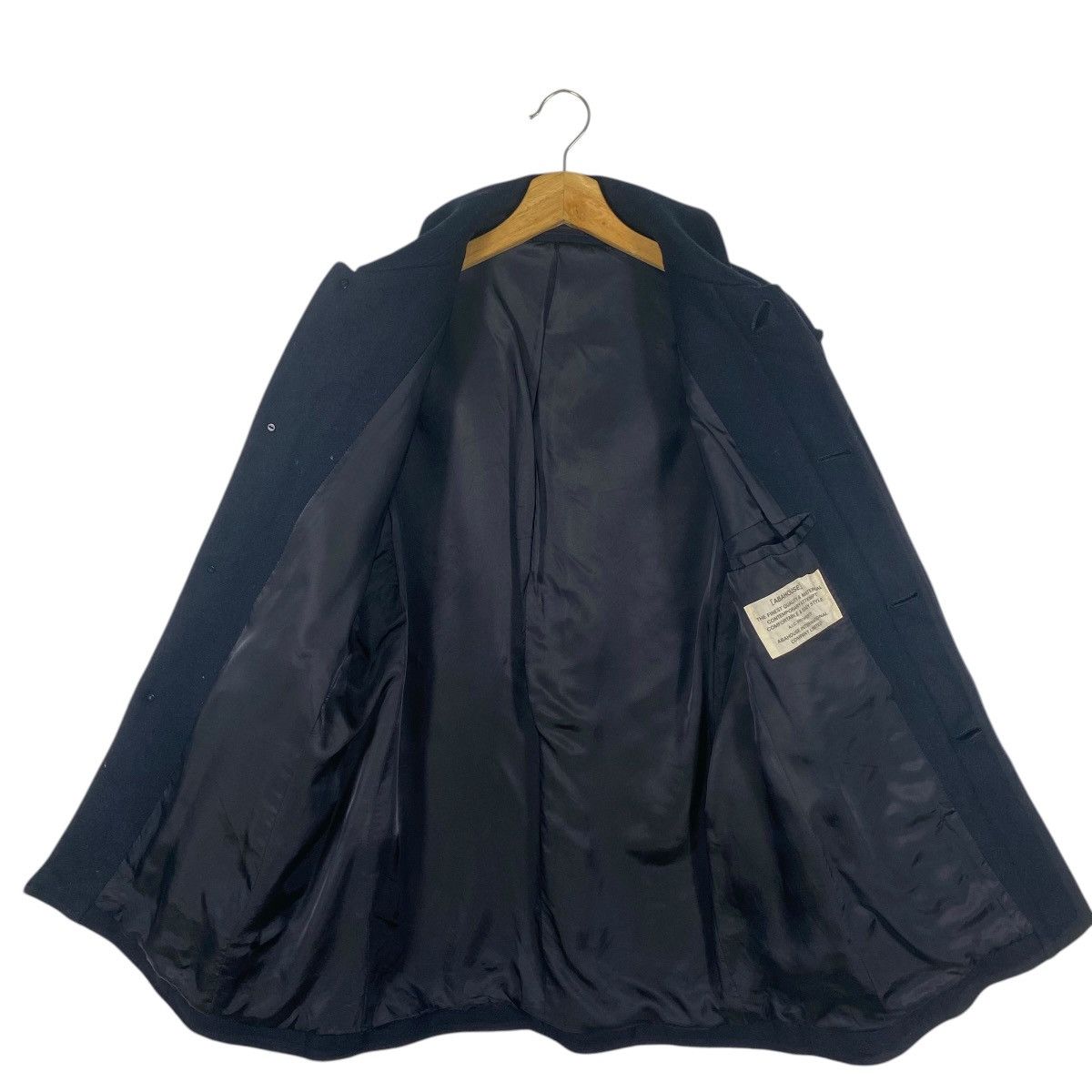 ABAHOUSE Vintage Abahouse Wool Button Jacket M Size Navyblue Colour Size US M / EU 48-50 / 2 - 7 Thumbnail