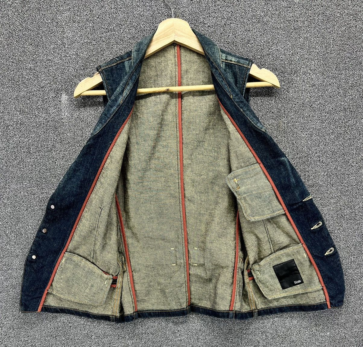 Japanese Brand Vintage Haib Rare Denim Vest Size M / US 6-8 / IT 42-44 - 3 Thumbnail