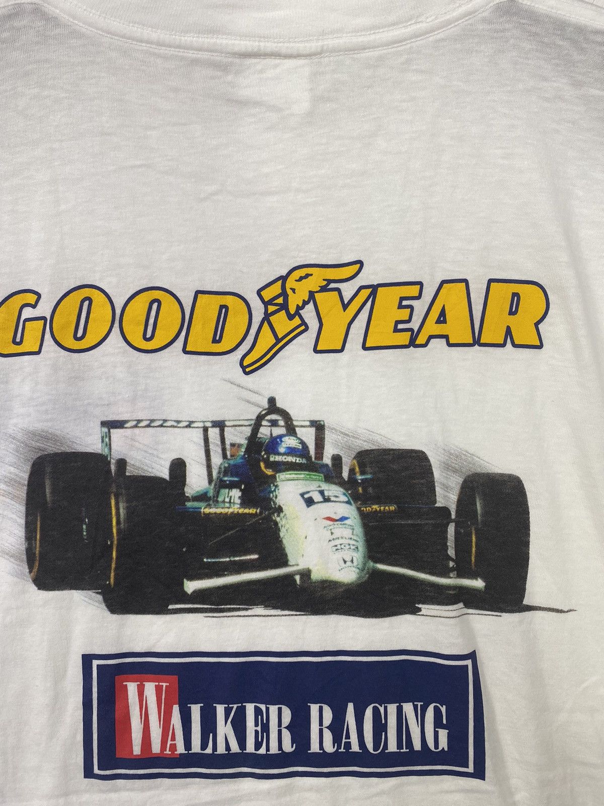 Vintage 💥VINTAGE HONDA GOOD YEAR walker racing rare F1 tee shirt Size US L / EU 52-54 / 3 - 5 Thumbnail