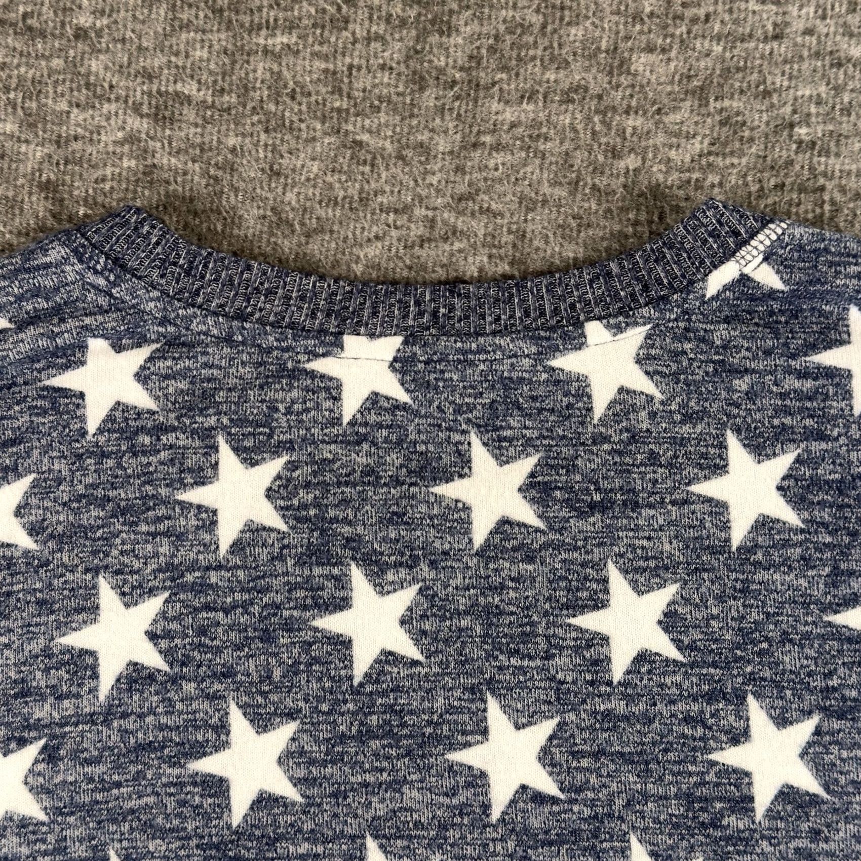 Lucky Brand Lucky Brand Sweater Womens Large Blue Star Print Crewneck Pullover Long Sleeve Size L / US 10 / IT 46 - 7 Thumbnail