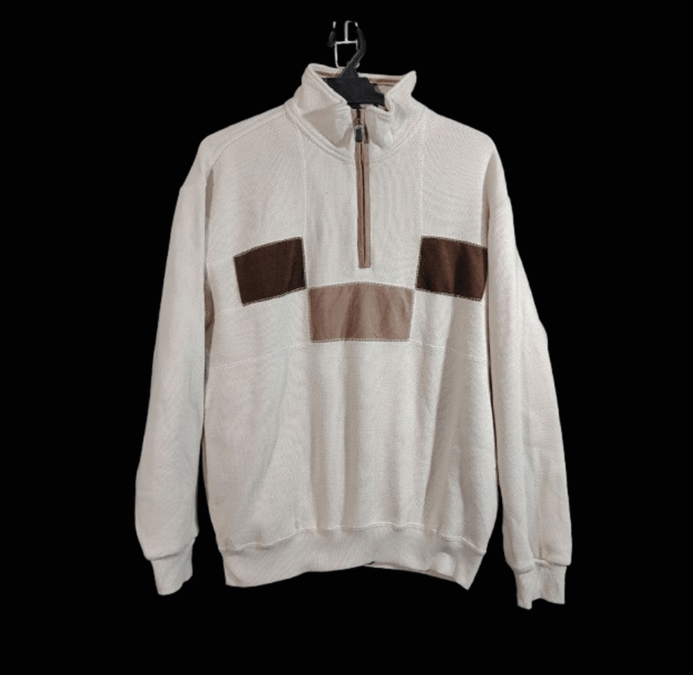 Lindbergh VINTAGE Lindbergh Denmark Patchwork Quarter-Zip Size US M / EU 48-50 / 2 - 1 Thumbnail