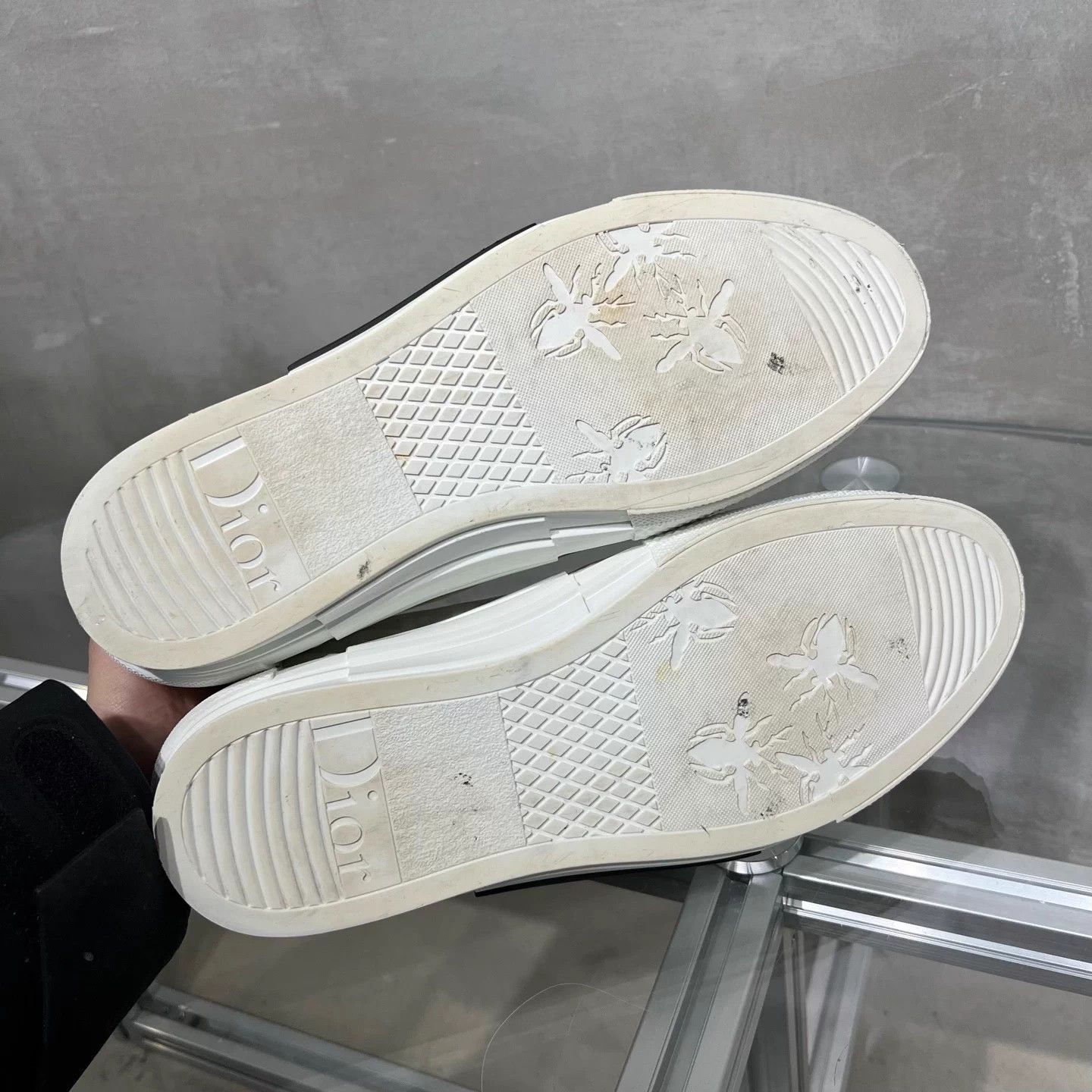 Dior Dior B23 Oblique Print White Sneakers EUR 43 Size US 10 / EU 43 - 7 Thumbnail