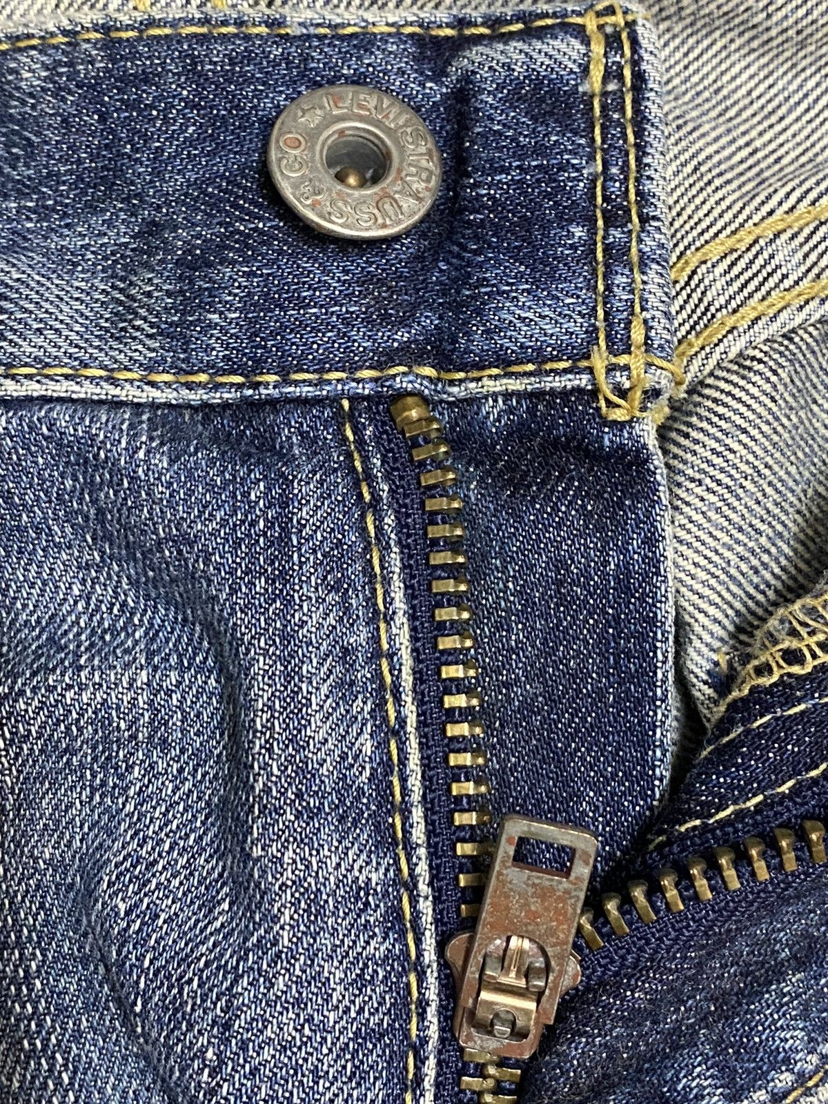 Levi's Vintage Clothing Vintage Levis 503 Blue Wash Trash Distressed Jeans Size US 30 / EU 46 - 12 Thumbnail
