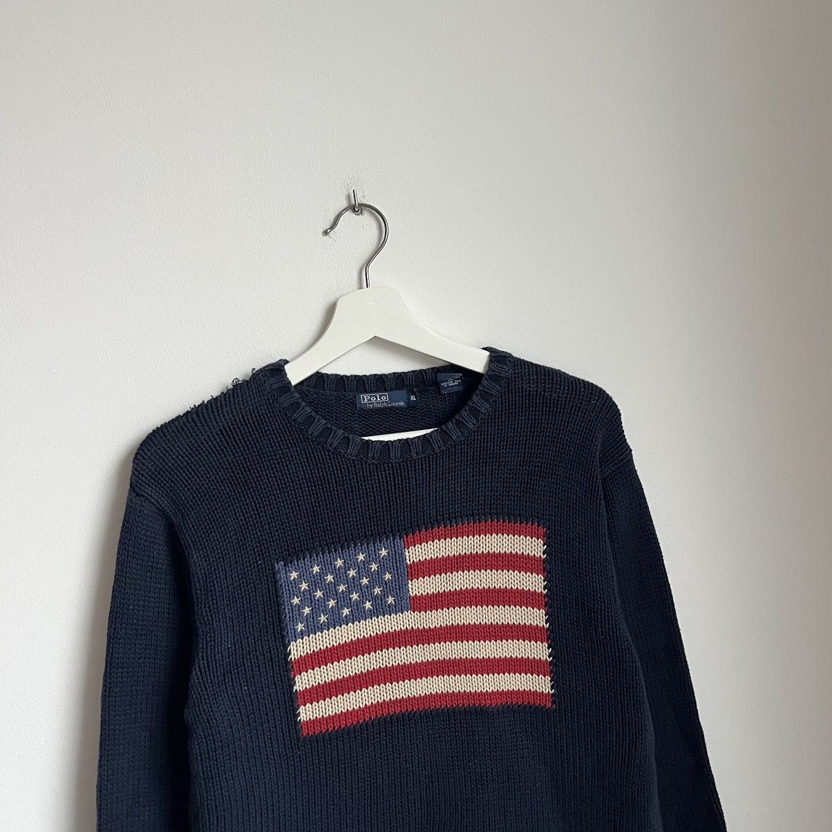 Polo Ralph Lauren Made in Japan Polo Ralph Lauren American Flag Sweater Size XL / US 12-14 / IT 48-50 - 2 Thumbnail