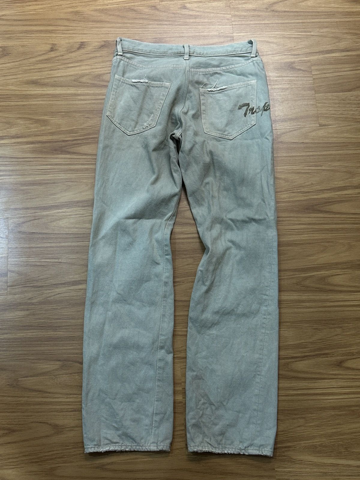 Kiminori Morishita Kiminori Morishita Laser Printed Naked Girl Denim Pant Size US 32 / EU 48 - 2 Thumbnail