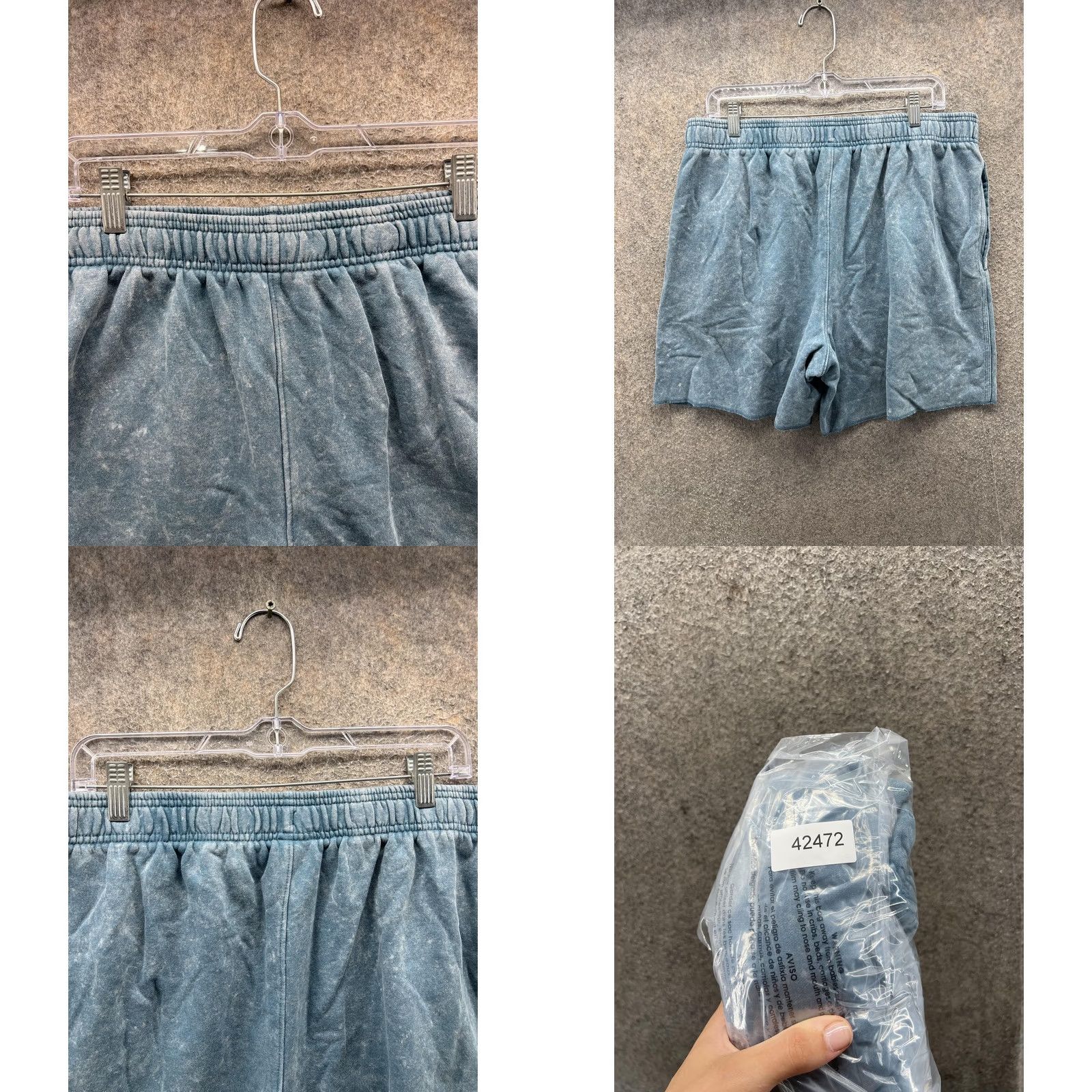 Champion VINTAGE Champion Sweat Shorts Mens XL Blue Fleece Elastic Waist Pockets Casual Athletic Summer 2000s Mens XL Blue Size US 36 / EU 52 - 8 Thumbnail