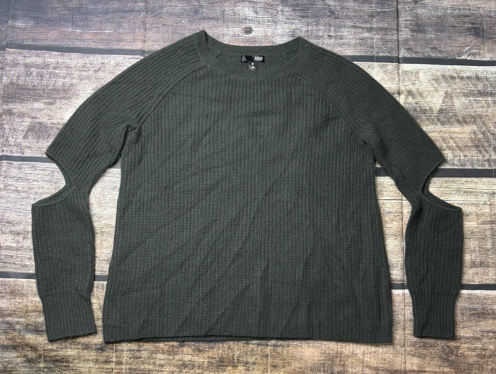 Aquascutum Aqua Cashmere Sweater Women's Small Elbow Cut Out Size S / US 4 / IT 40 - 1 Thumbnail