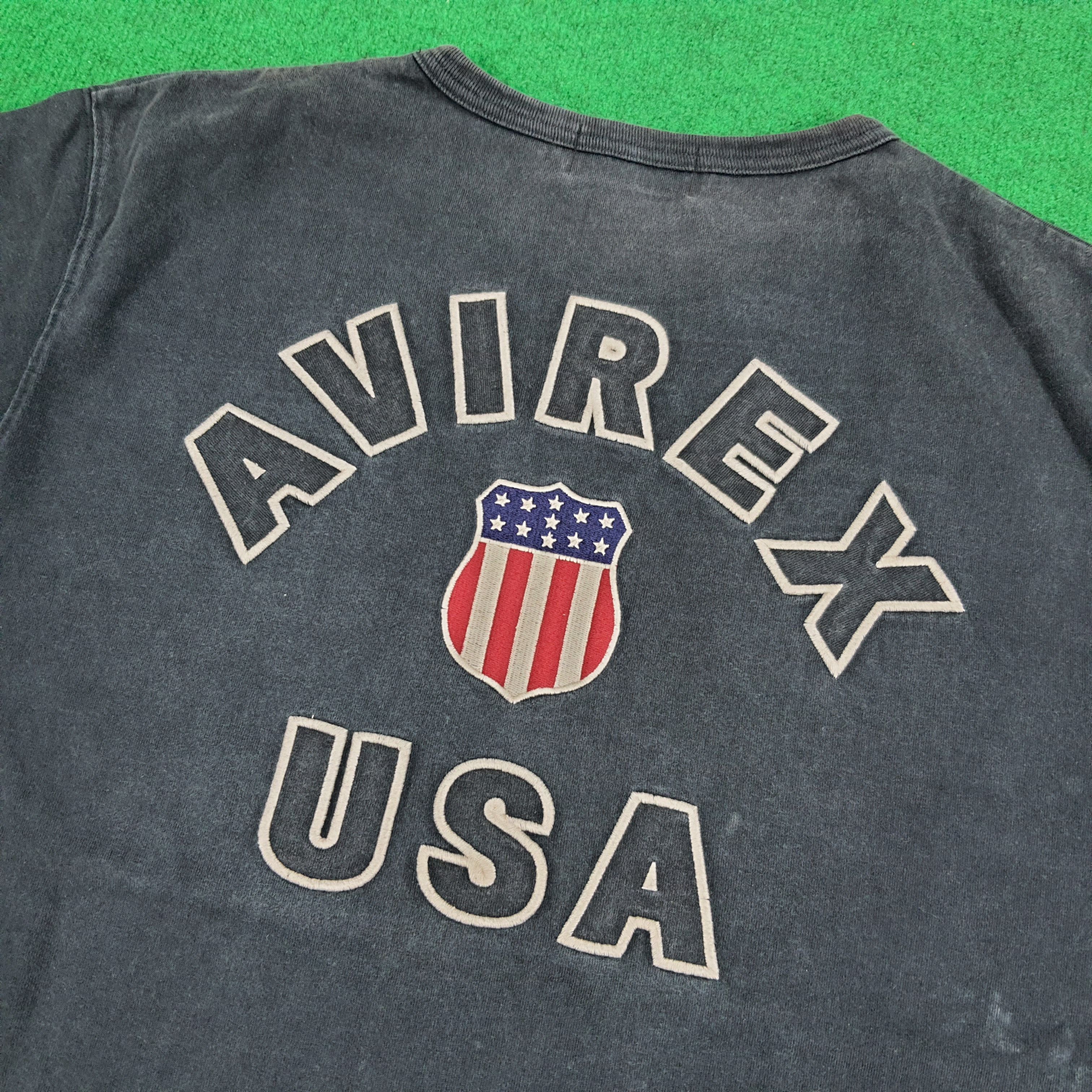 Avirex × Vintage Vintage Avirex USA Military Style Tshirt Size US XL / EU 56 / 4 - 2 Thumbnail