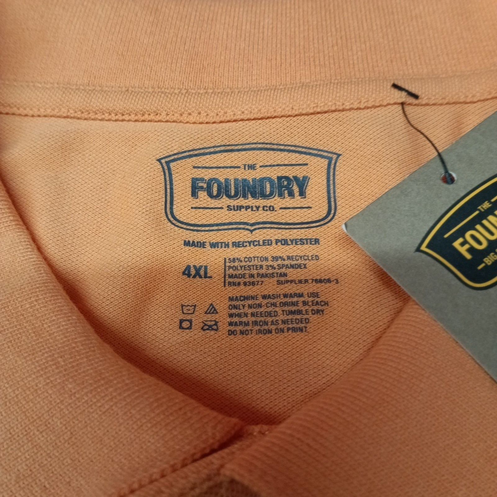 Other The Foundry Supply Co. Polo Shirt Men's 4XL Orange Quick Dri Size US XXL / EU 58 / 5 - 3 Thumbnail