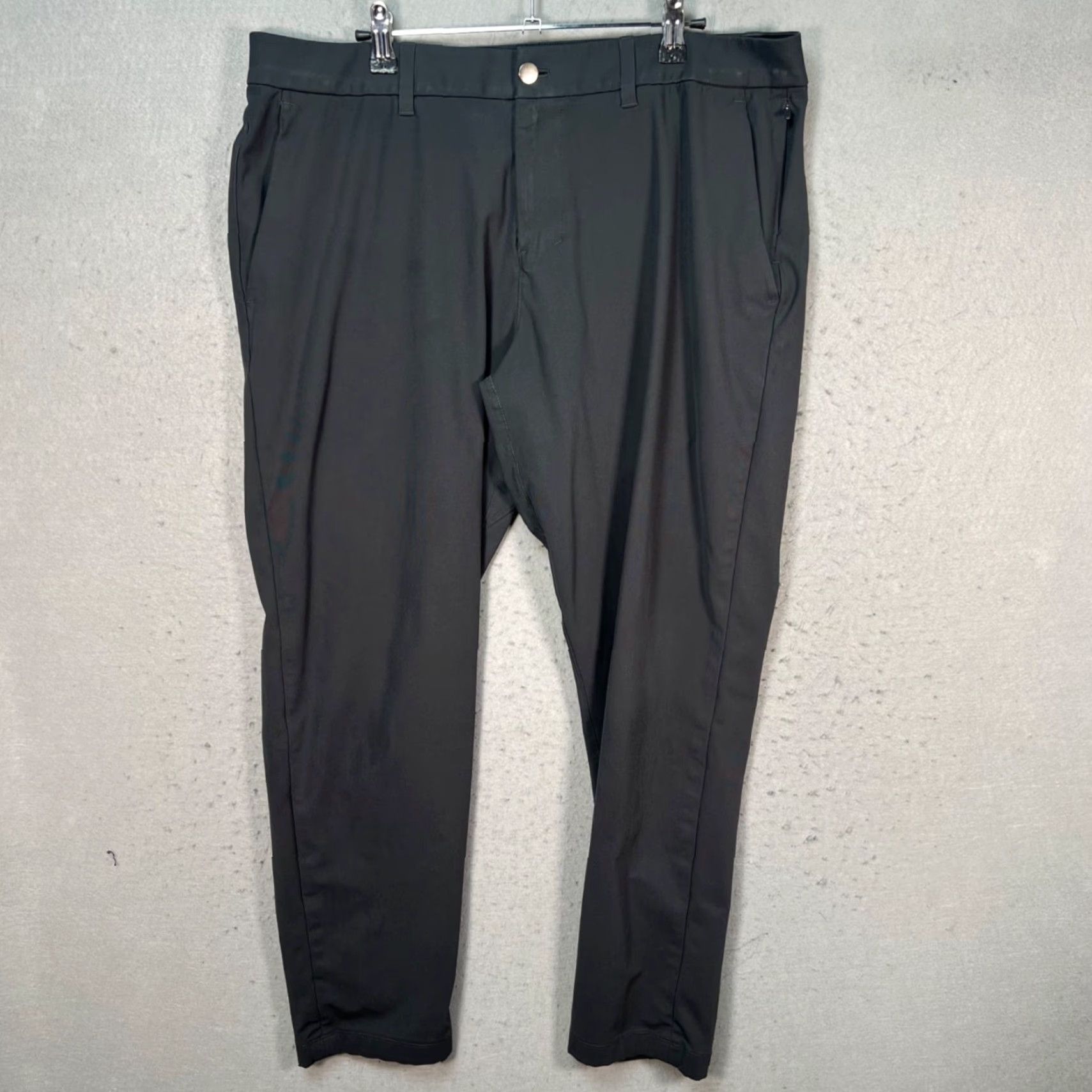 Lululemon Lululemon Mens Pants Chino 36 Black Tailored Fit 5-Pocket Tapered Flat Front Inseam 28 Rise Mid Vintage No Size US 36 / EU 52 - 2 Thumbnail