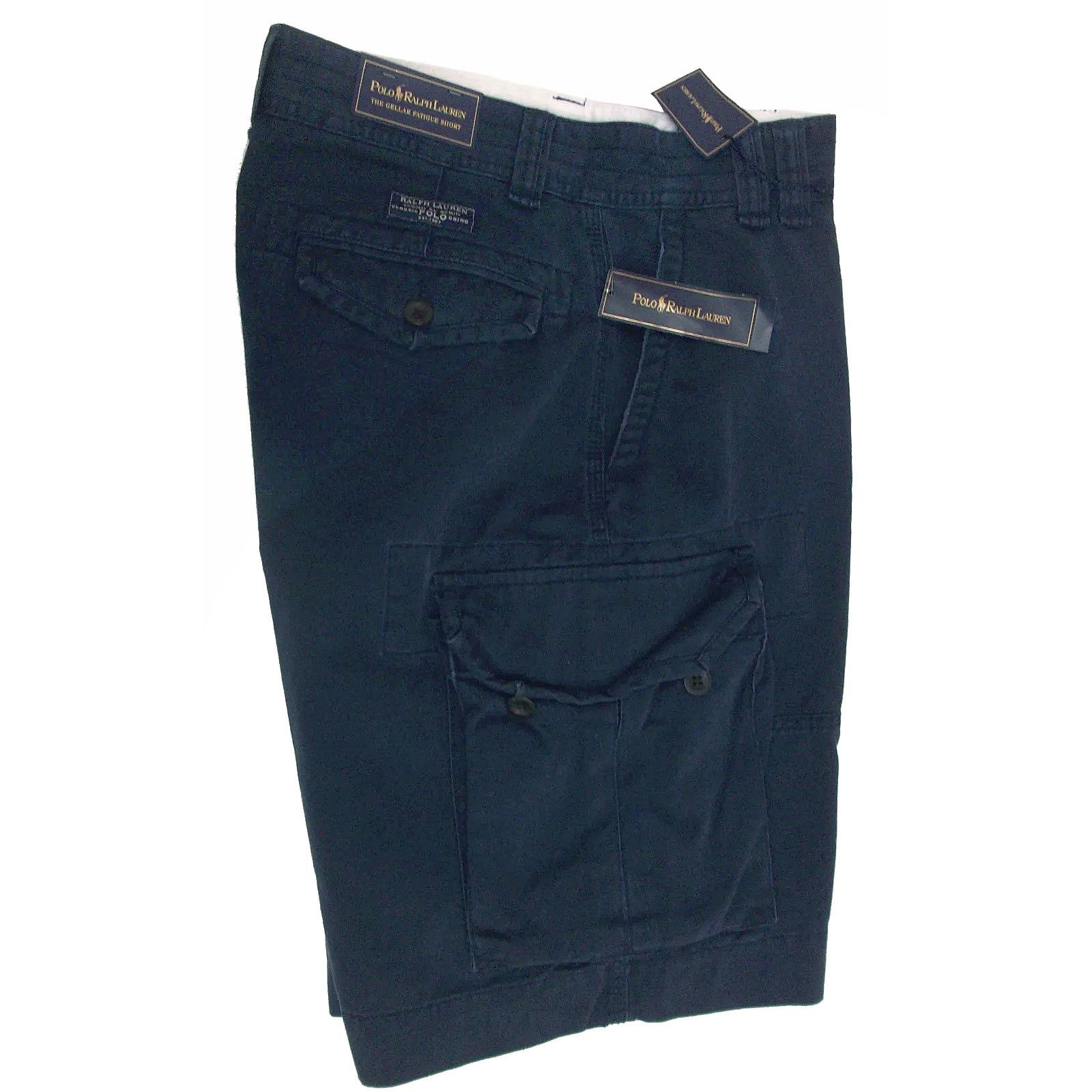 NEW Ralph Lauren Gellar Fatigue Cargo Shorts! 33 Navy