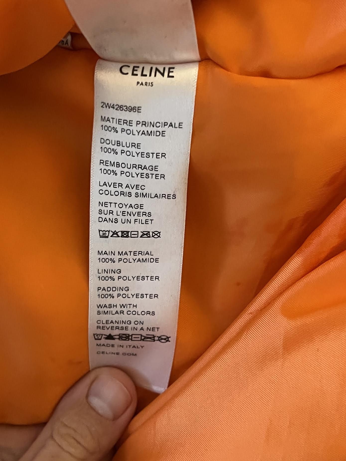 Celine Logo-Print Chain-Embellished Shell Bomber Jacket Size US M / EU 48-50 / 2 - 8 Thumbnail