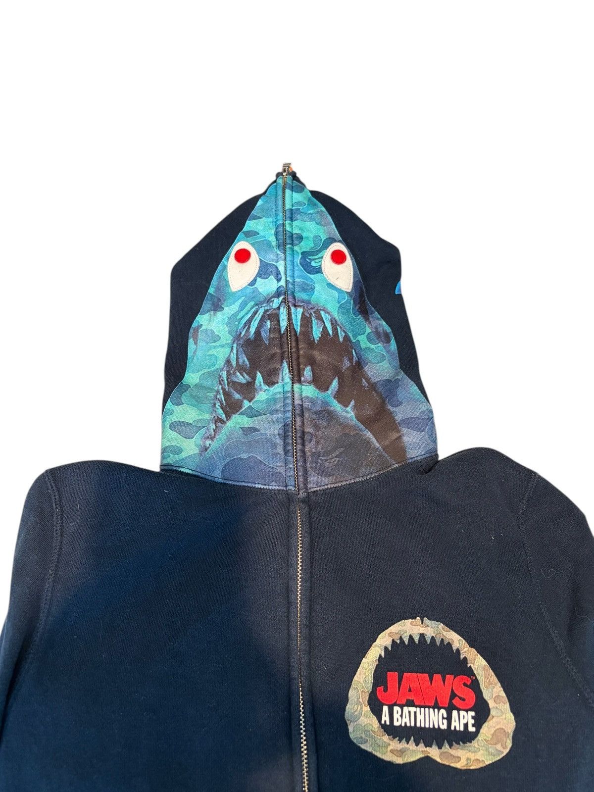 Bape 2016SS Bape x Jaws Shark Zip Up Hoodie Size S / US 4 / IT 40 - 3 Thumbnail