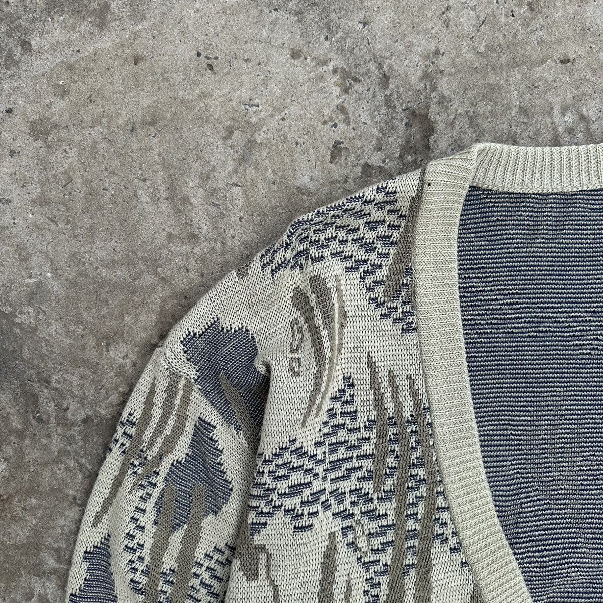 Designer × Japanese Brand Vintage Japanese Style Knit Cardigan Crazy Fit Y2K 00s USA Size US L / EU 52-54 / 3 - 5 Thumbnail