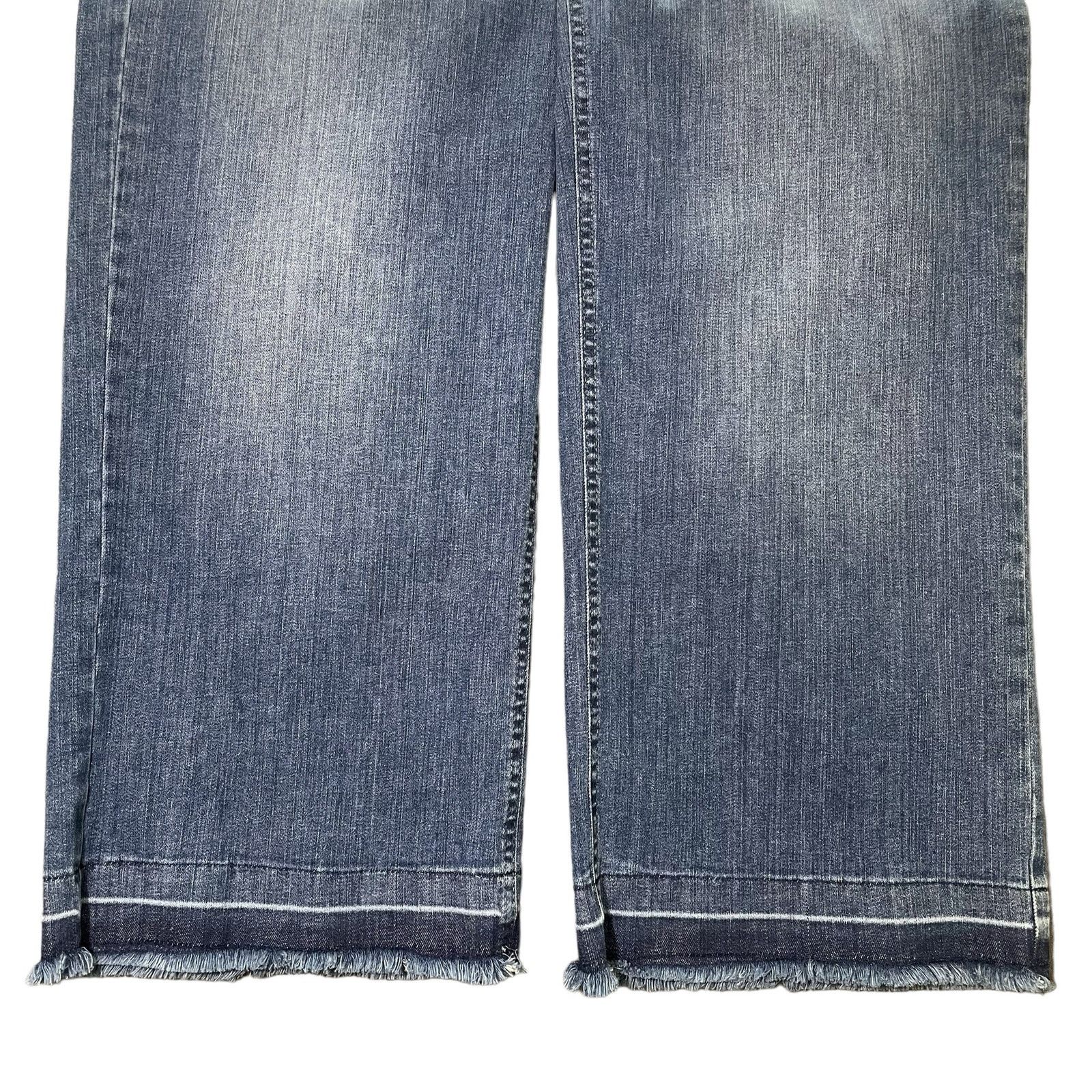 Other Robell Culotte Cropped Trouser Jeans Raw Hem 64 Blue Size 8 Size 30" / US 8 / IT 44 - 9 Thumbnail