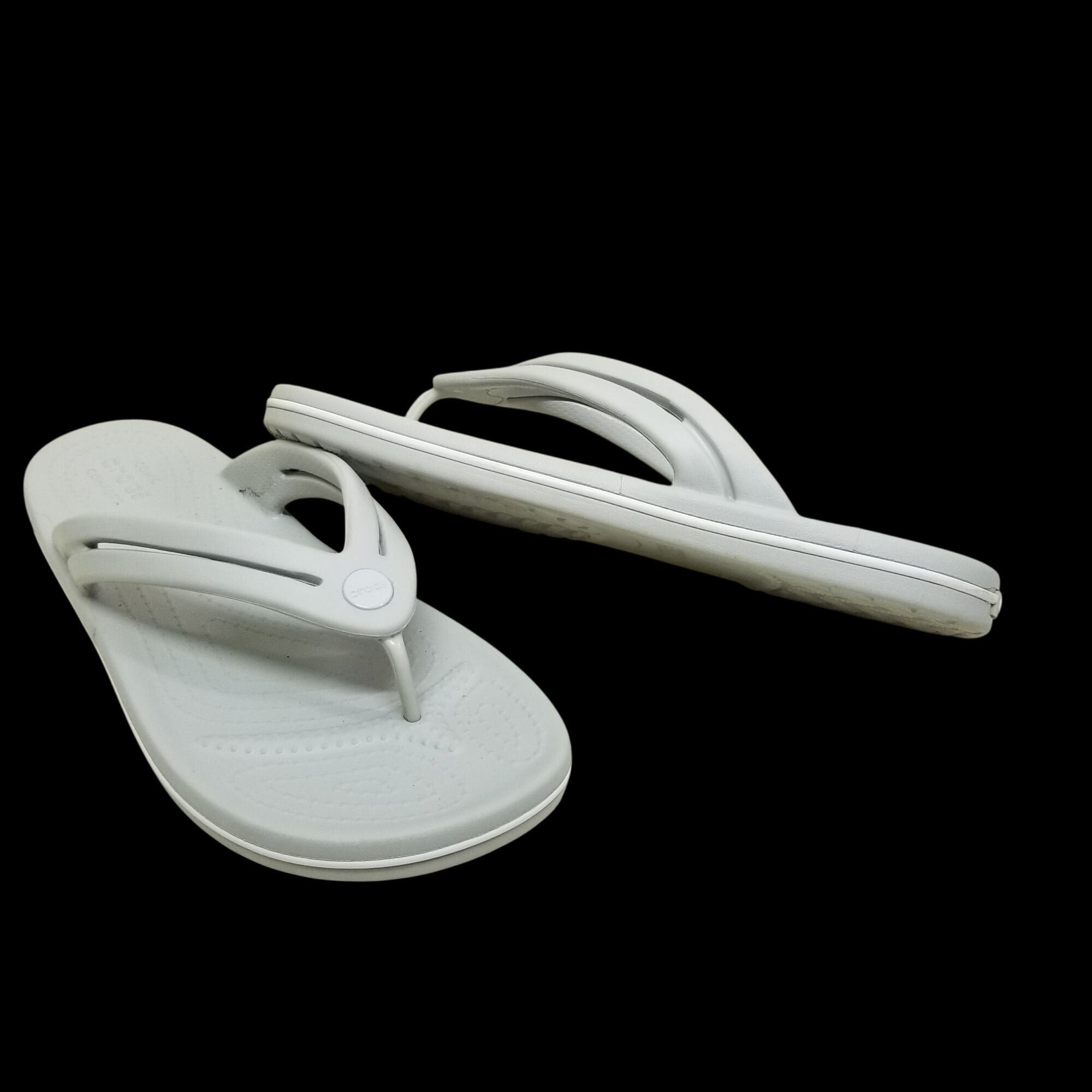Crocs Crocs 11 Gray Thong Sandals REALLY SEXI FLIP Flops Rubber Ic Size US 11 / IT 41 - 1 Thumbnail