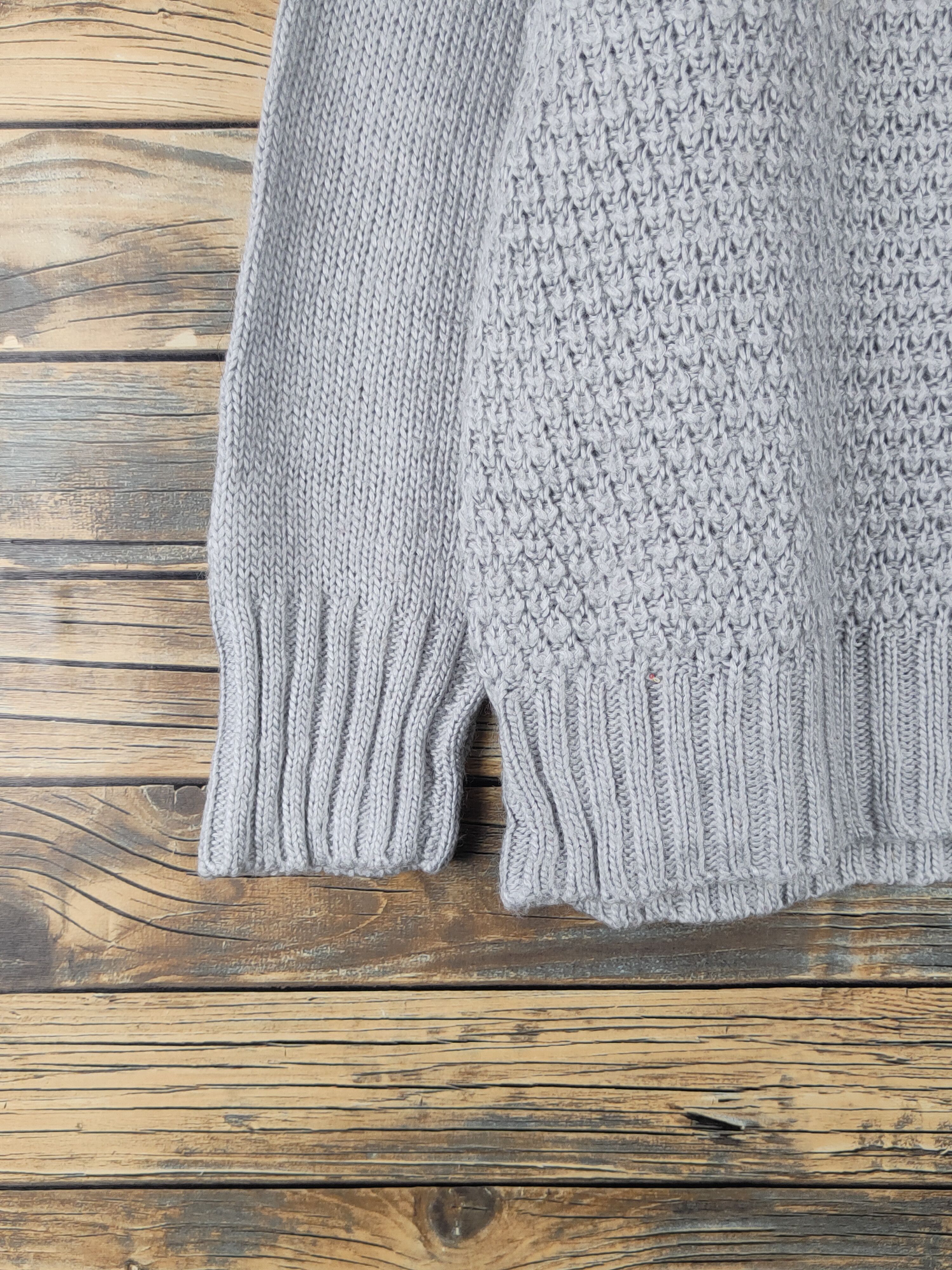 Japanese Brand × Vintage Topvalu Gray Knitwear Sweatshirts #W1764 Size L / US 10 / IT 46 - 4 Thumbnail