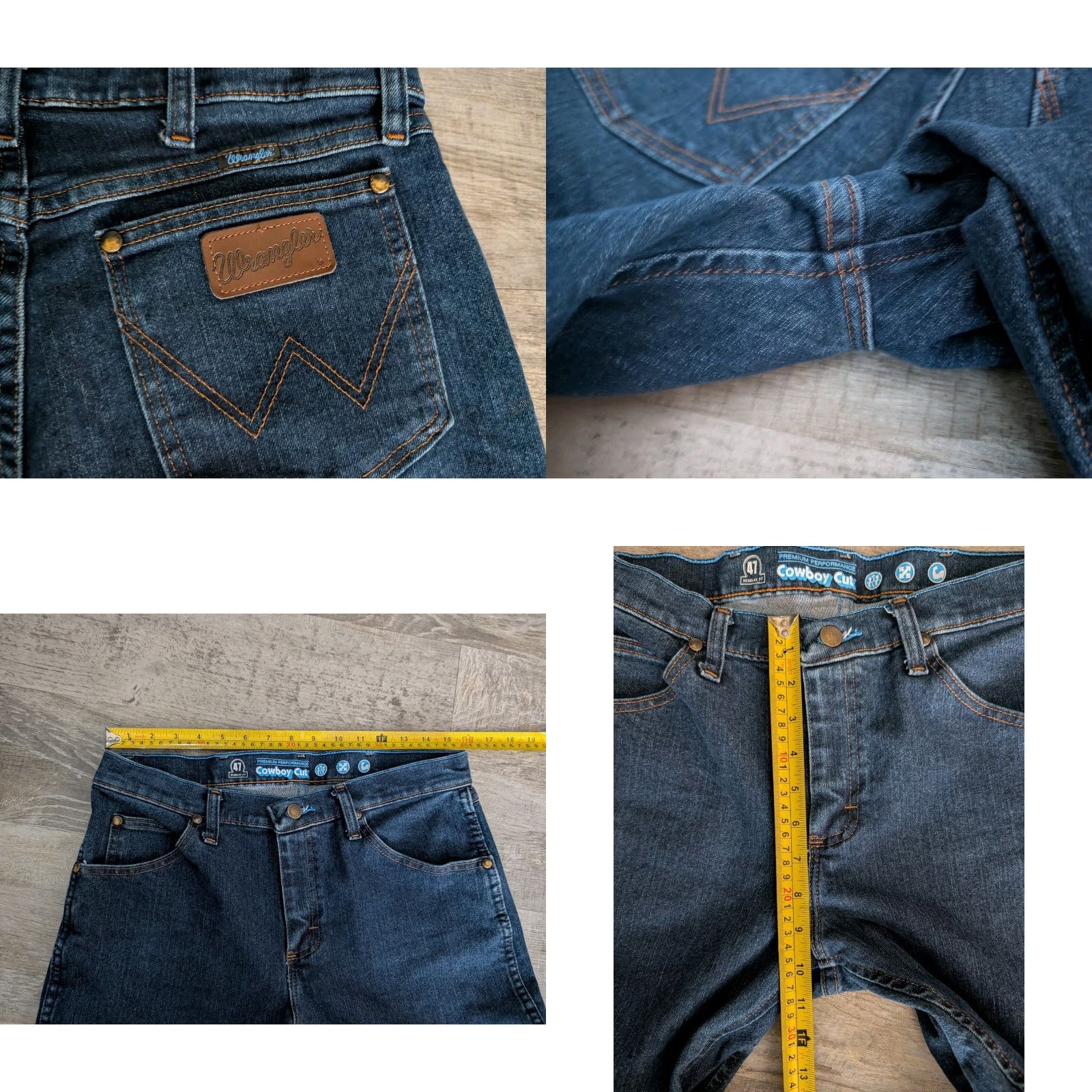 Wrangler Wrangler Jeans Cowboy Cut 47MAVMR 30x32 Western Denim Mens Classic Bootcut Blue Cotton Blend NICARAGUAN EUC Size US 30 / EU 46 - 9 Thumbnail