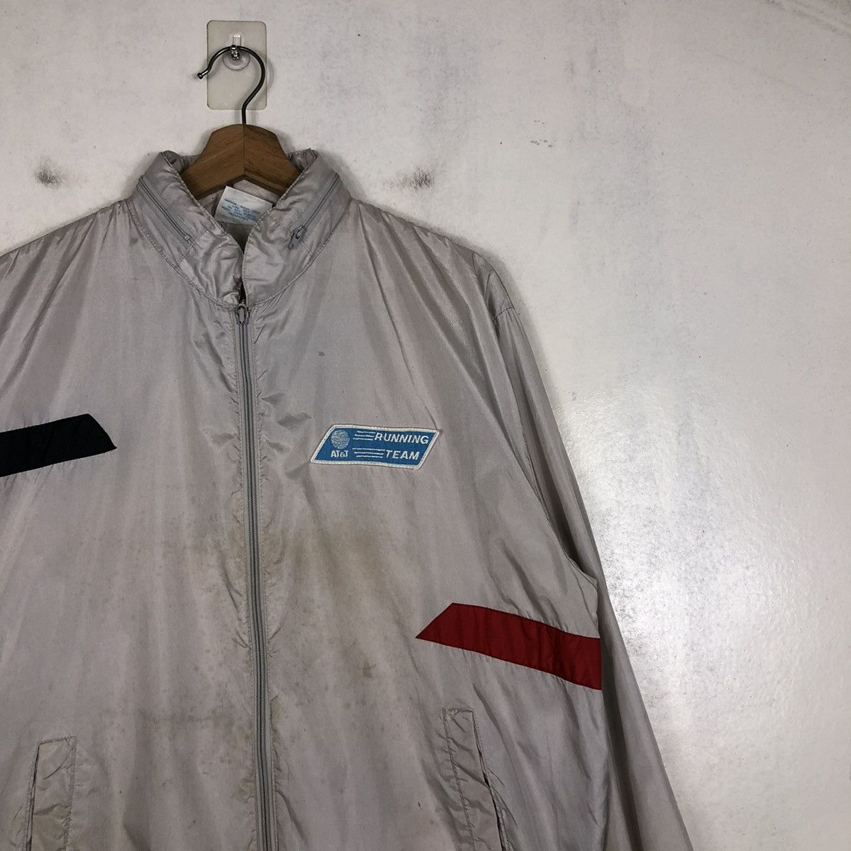 Adidas 📌VINTAGE ADIDAS ZIPPER JACKET RUNNING TEAM AT&T BIG LOGO Size US L / EU 52-54 / 3 - 7 Thumbnail