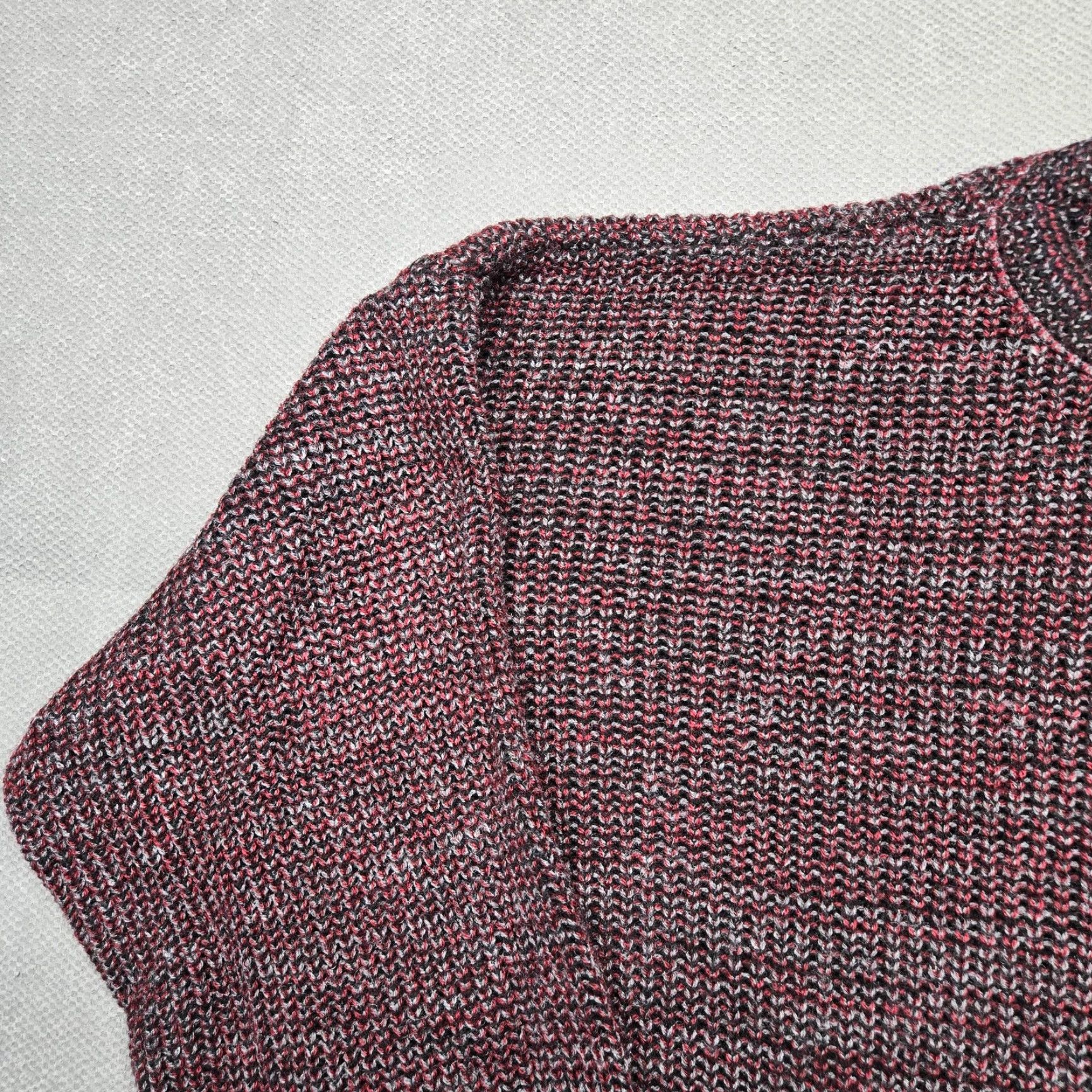 Vintage Pilgrim Sweater Mens L Red Chunky-Knit Crewneck Pullover Acrylic Made In USA Size US L / EU 52-54 / 3 - 3 Thumbnail