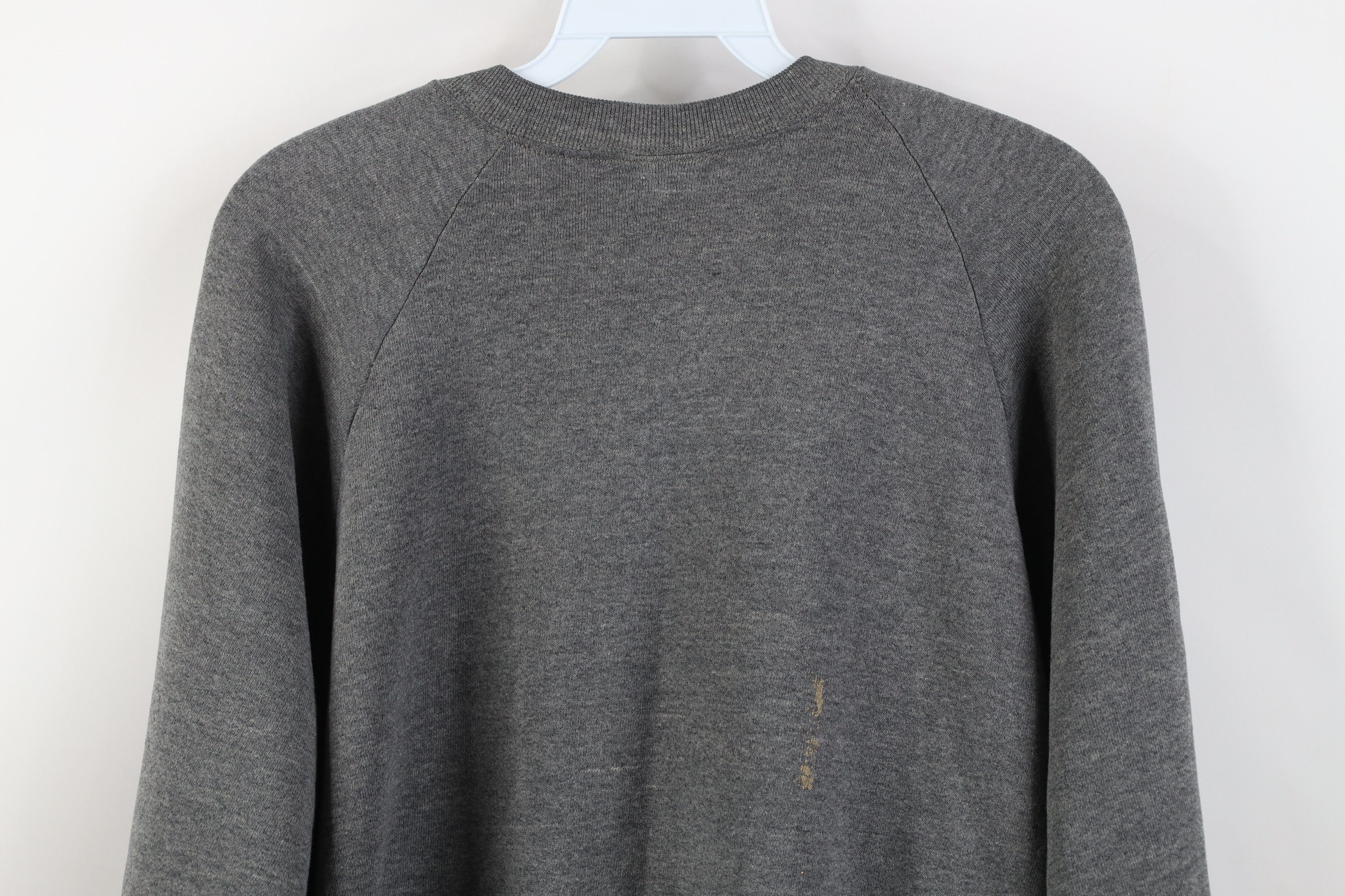 Vintage Vintage 90s Streetwear Crewneck Sweatshirt Heather Gray Size US L / EU 52-54 / 3 - 12 Thumbnail