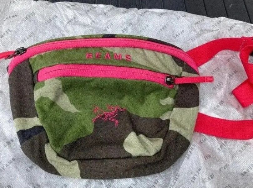 Arcteryx x Beams Plus Maka1 Camouflage Shoulder Bag Pink New, Men's