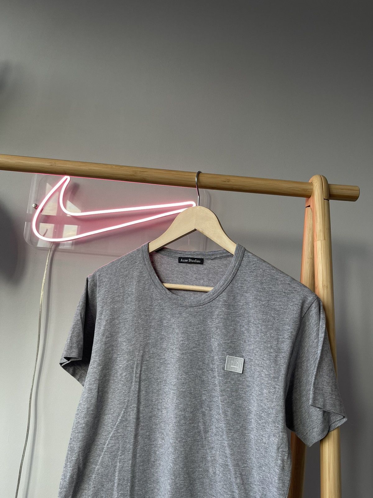 Acne Studios Acne Studios Logo Tee Grey | Grailed