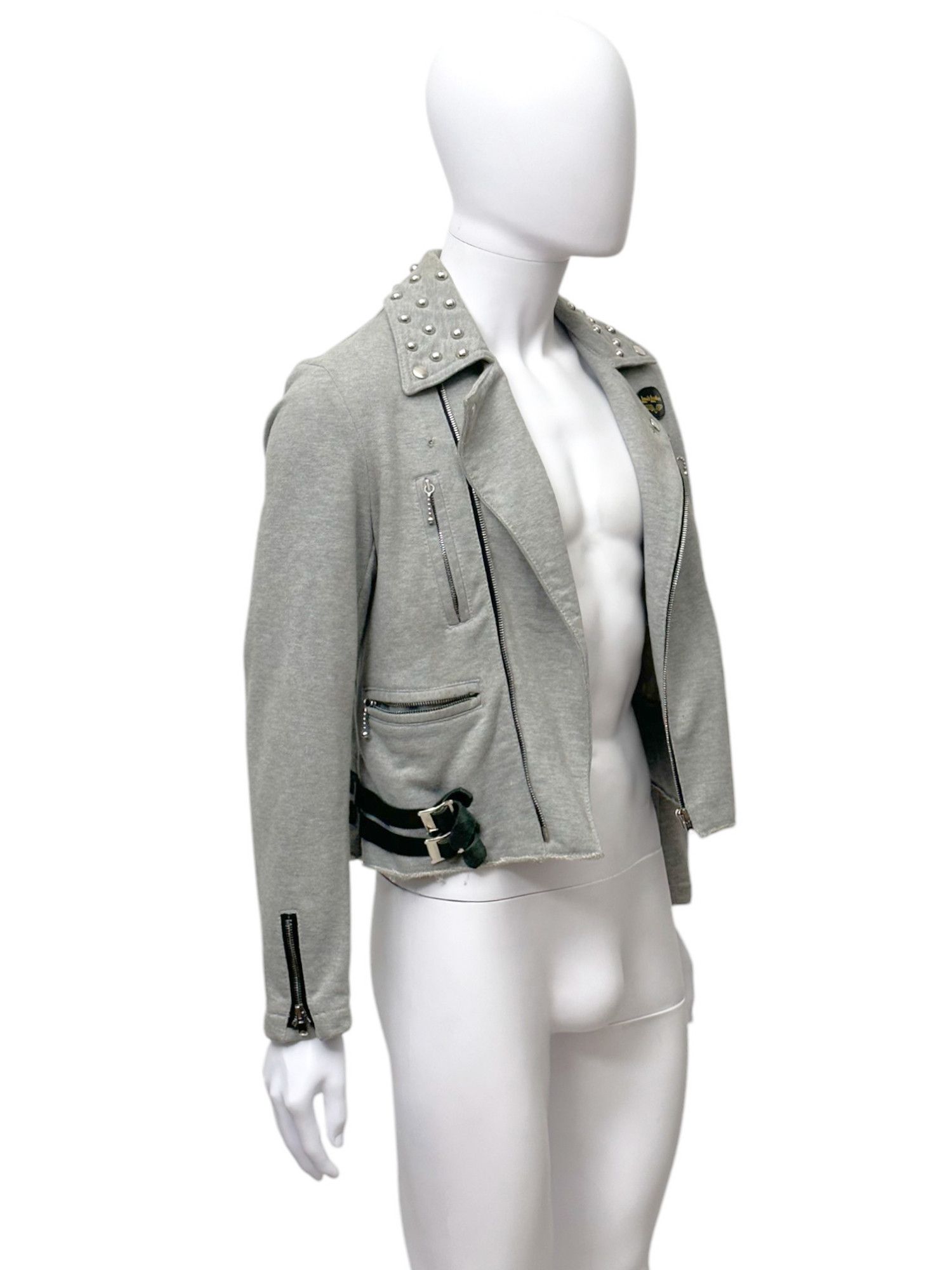 Junya Watanabe Junya Watanabe S/S 2007 Studded Grey Aviator Cotton Jacket Size US M / EU 48-50 / 2 - 5 Thumbnail