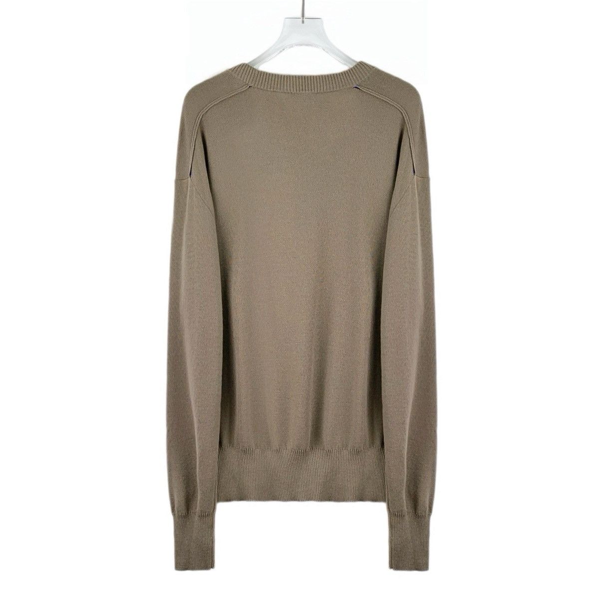 Burberry Burberry Brown Wool Crew Neck Long Sleeve Knit Sweater K26WX Size US L / EU 52-54 / 3 - 2 Thumbnail