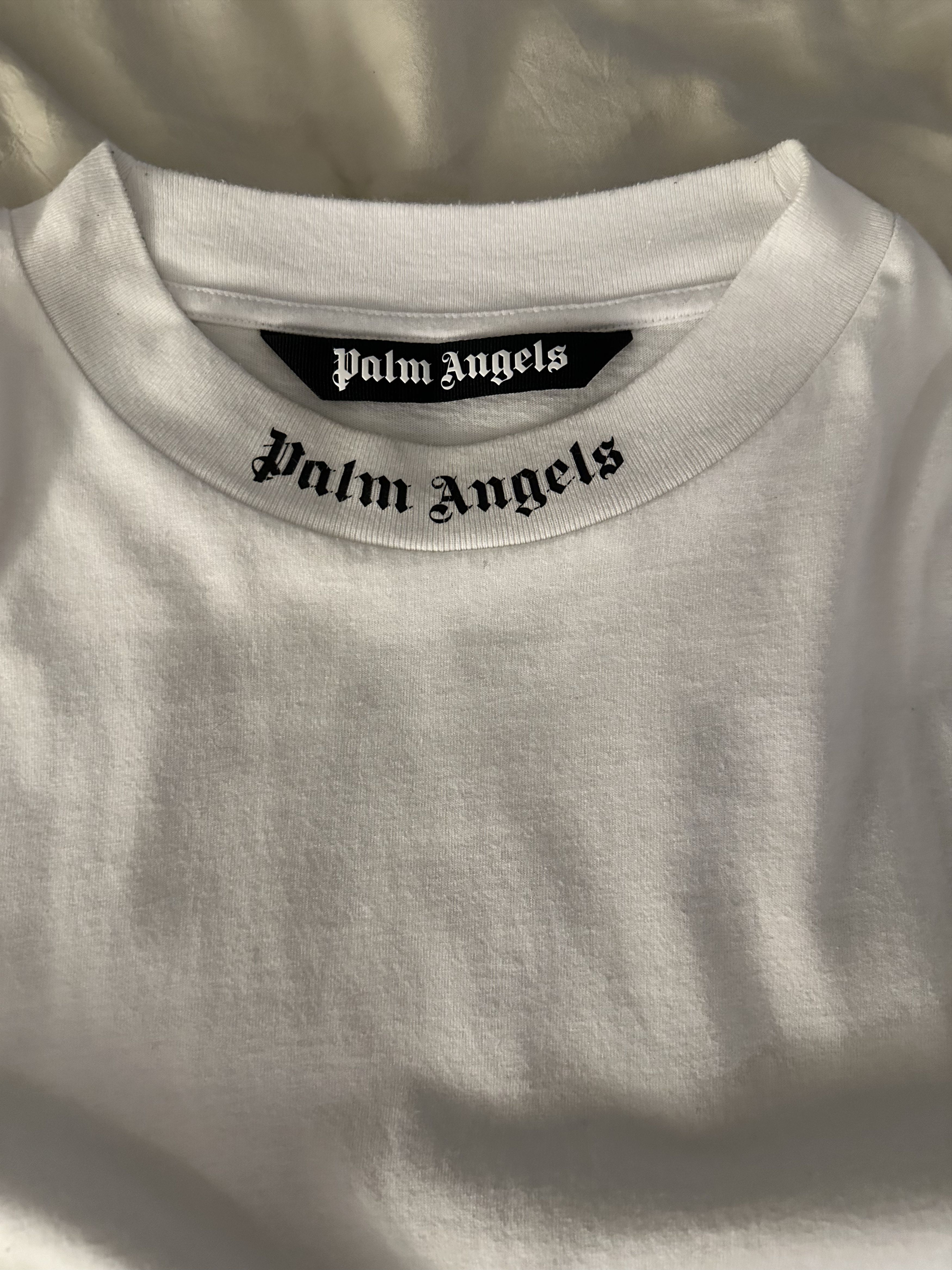 Palm Angels Palm Angels Classic Logo Over Tee Man White Size US XL / EU 56 / 4 - 9 Thumbnail