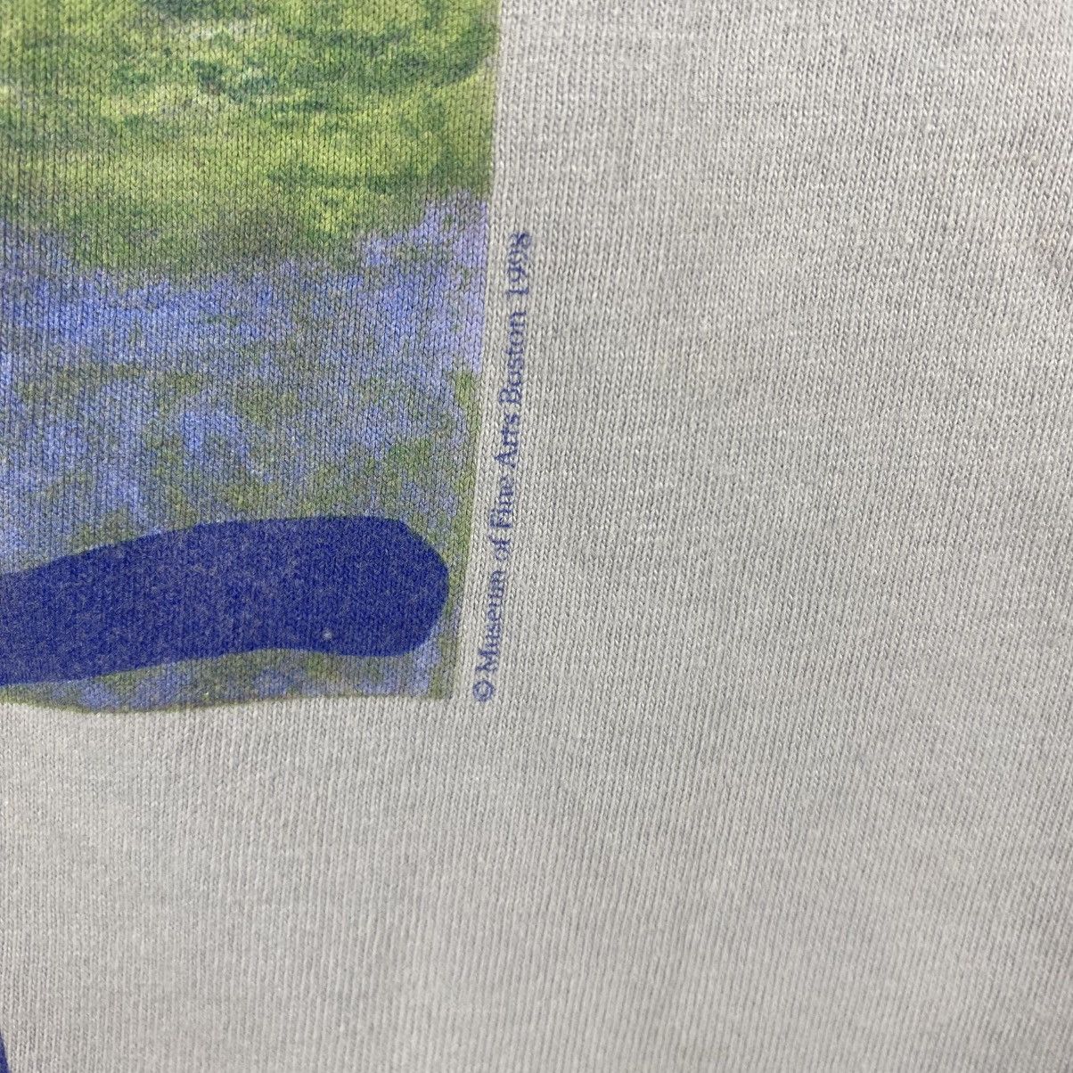 Vintage Vintage 90's MONET In The 20th Century Museum Art Tee Shirt Size US M / EU 48-50 / 2 - 3 Thumbnail