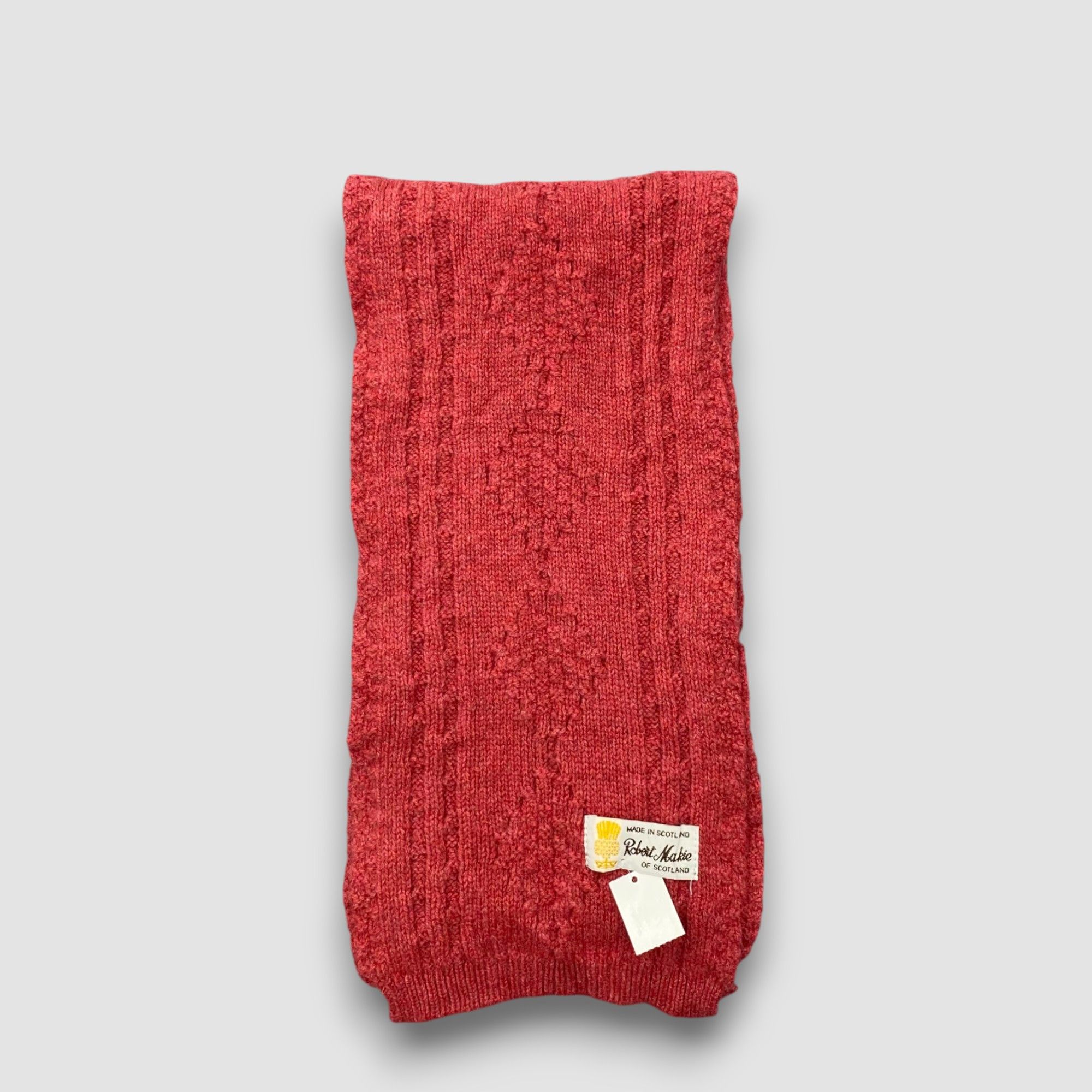 Japanese Brand Vintage Robert Mackie Scarf Muffler Ribbed Knit Wool Scarves Size ONE SIZE - 2 Thumbnail