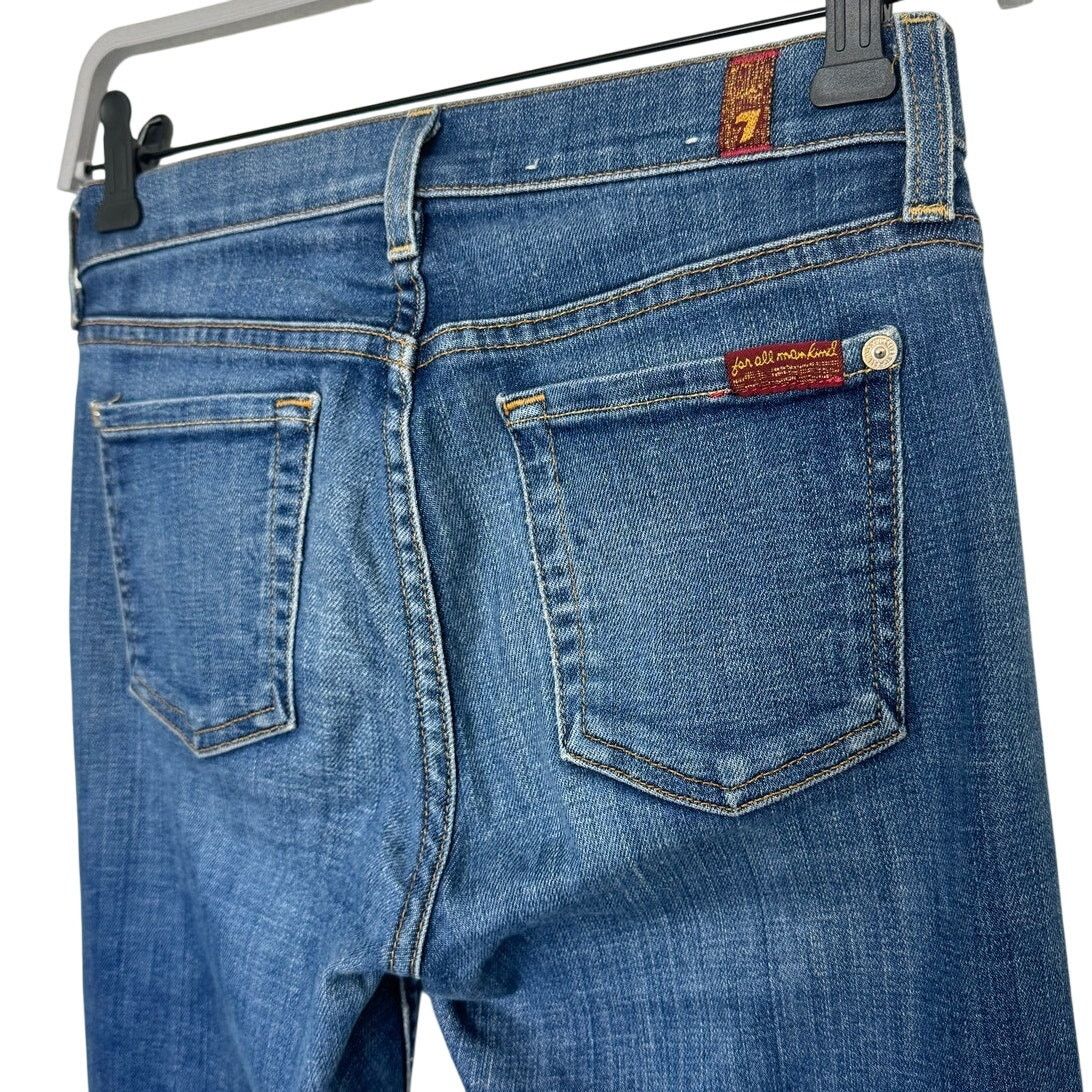 7 For All Mankind 7 For All Mankind The Skinny Ankle, Medium Blue Size 24" / US 00 / IT 34 - 4 Thumbnail