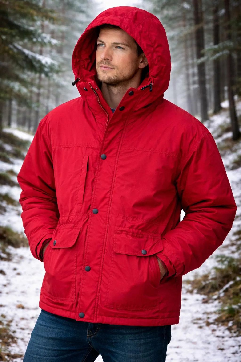 Turnbury Turnberry Padded Parka Jacket Burgundy M Size US M / EU 48-50 / 2 - 10 Thumbnail