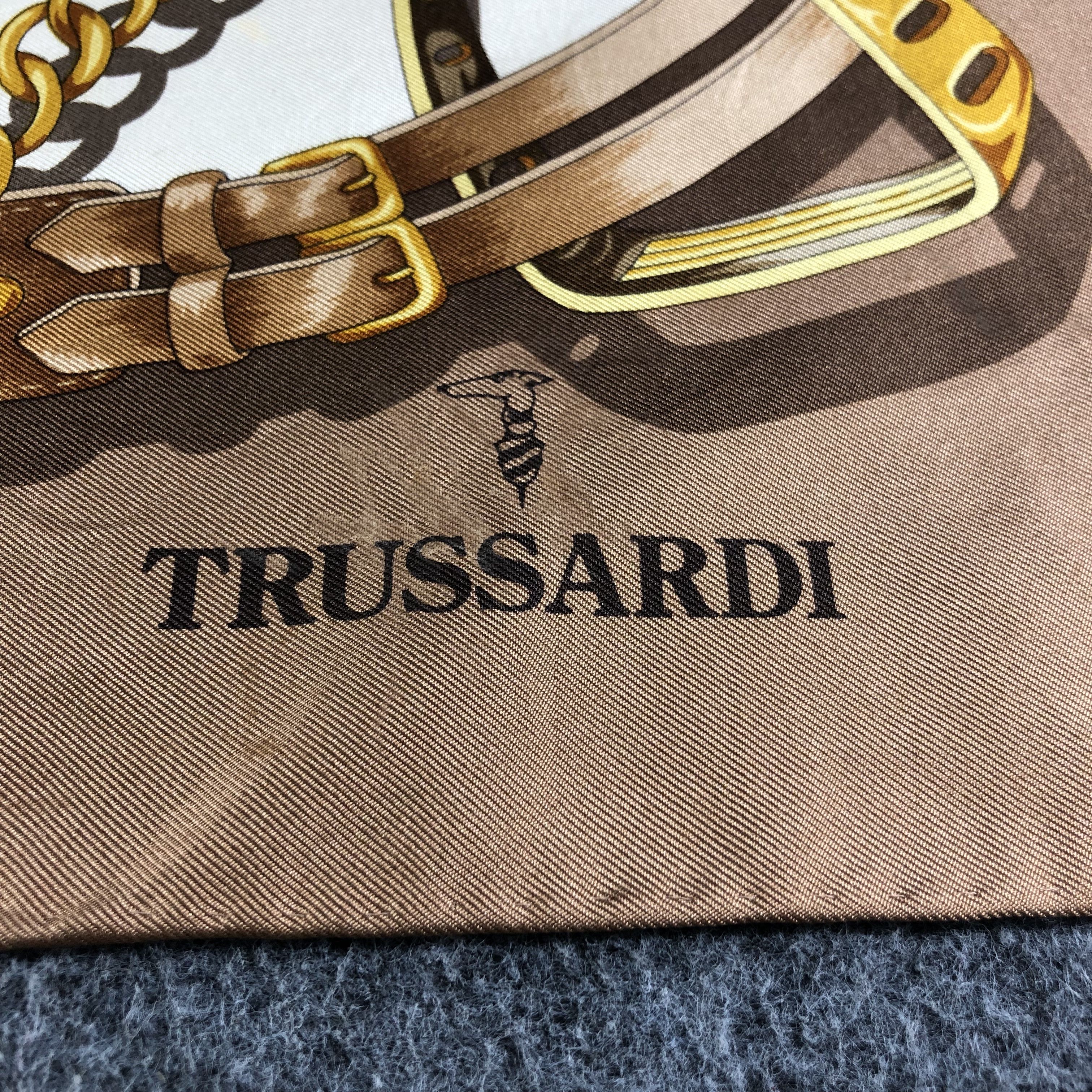 Trussardi Trussardi Luxury Hand Rolled Silk Scarf M810 Size ONE SIZE - 3 Thumbnail
