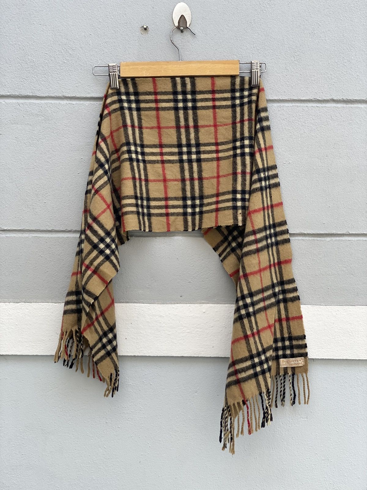 Burberry Vintage 90s Burberrys Cashmere Scarf Specially cashmere Size ONE SIZE - 1 Thumbnail
