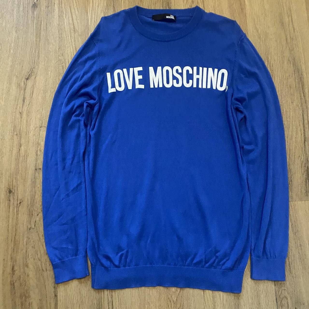 I Love Ugly Blue Moschino jumper #luxuryknitwear Casual Size US M / EU 48-50 / 2 - 1 Thumbnail