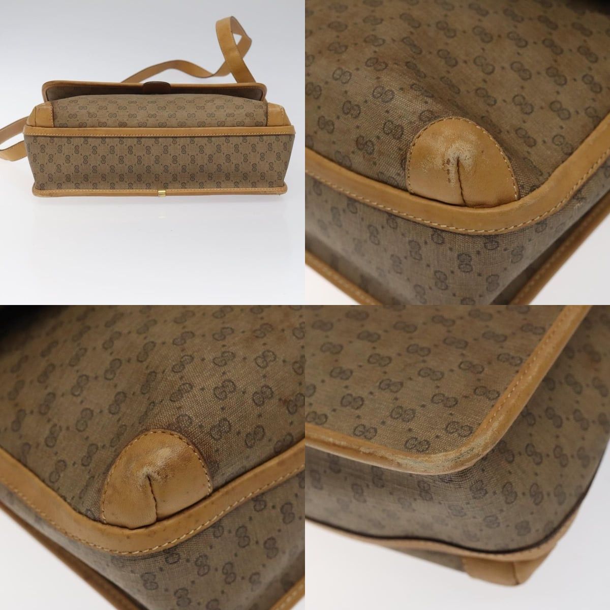 Gucci GUCCI GG Supreme Shoulder Bag Pvc Beige Gold 001 261 001 261 Size ONE SIZE - 10 Thumbnail