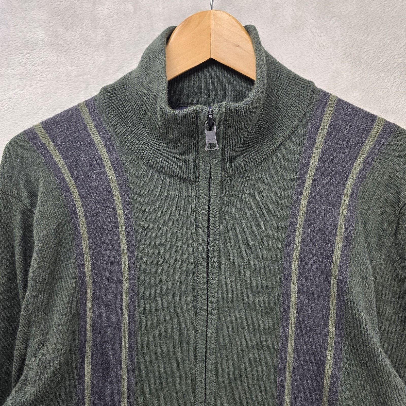 Banana Republic Banana Republic Extra Fine Merino Wool Zip Up Jacket Large Size US L / EU 52-54 / 3 - 3 Thumbnail