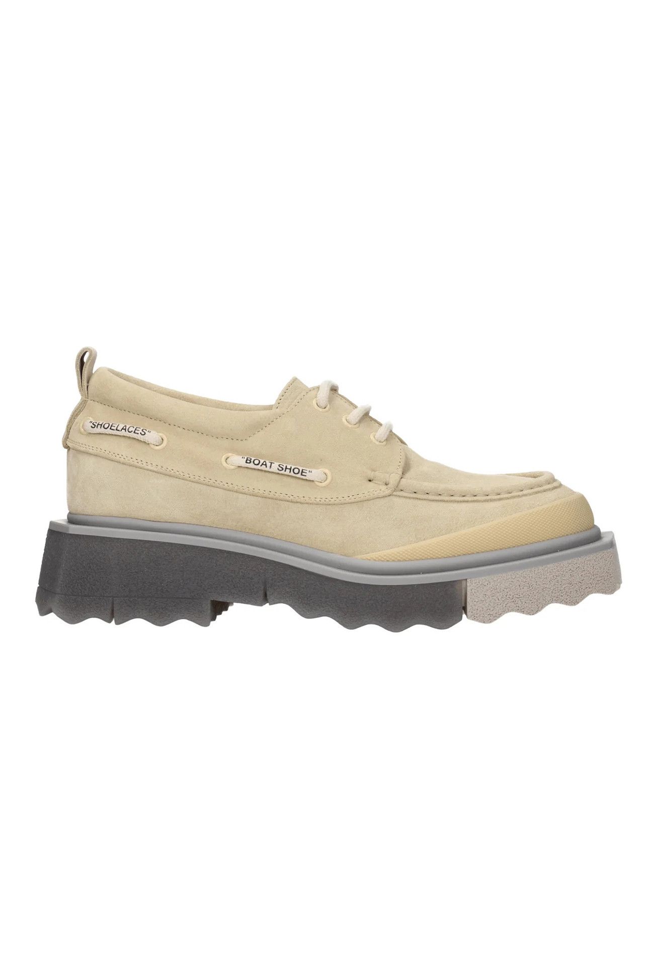 Off-White Off-White Boat Shoe Lace Up and Monkstrap Suede Beige Size US 7 / EU 40 - 1 Thumbnail
