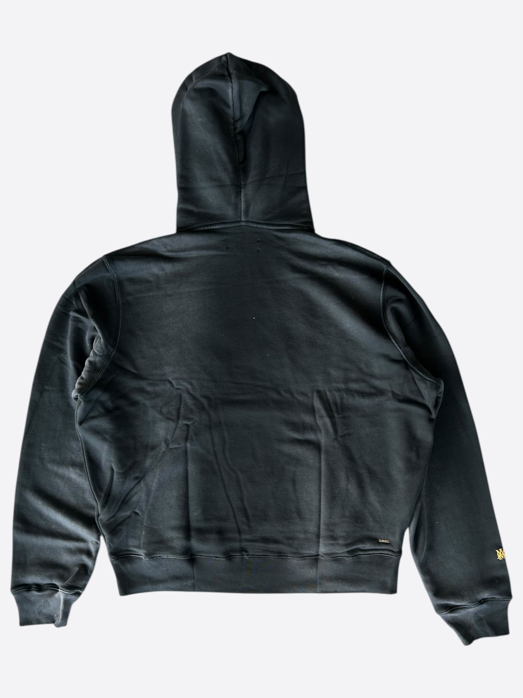 Amiri Amiri Black & Yellow Track Logo Hoodie Size US L / EU 52-54 / 3 - 2 Thumbnail