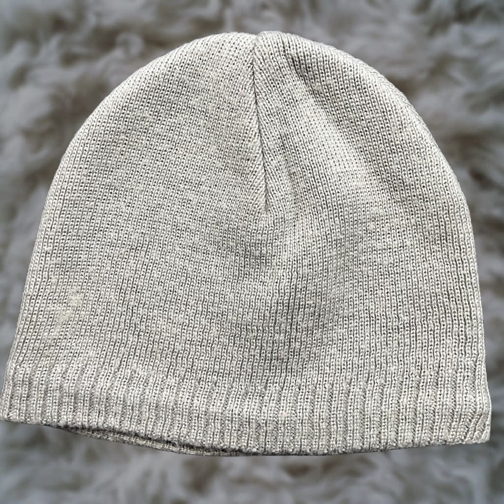 Salomon VINTAGE Salomon Beanie Hat One Size Wool Blend Gray Insulated Outdoor Sport Mens Womens Unisex Adults Black Gray Knit Thermal 90s Size ONE SIZE - 1 Thumbnail